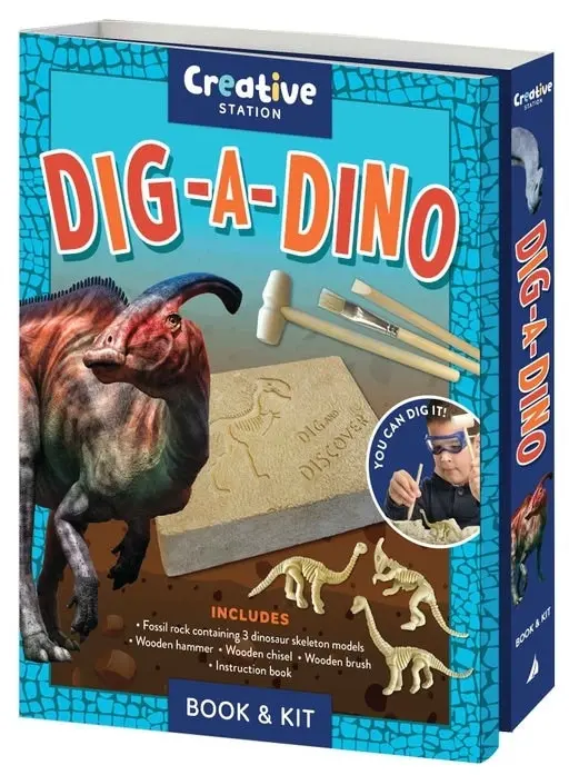 Creative Station Book & Kit, Dig A Dino