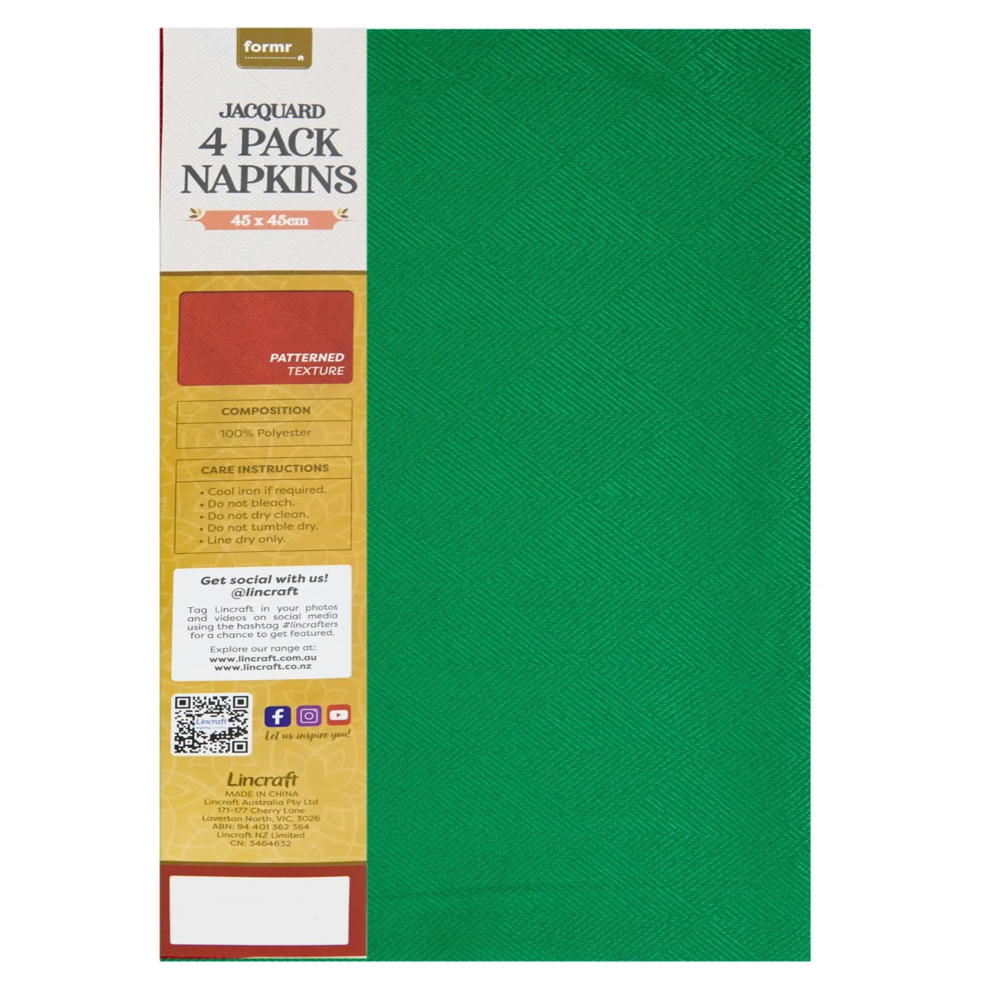 Formr Jacquard 4pk Napkin, 45x45cm