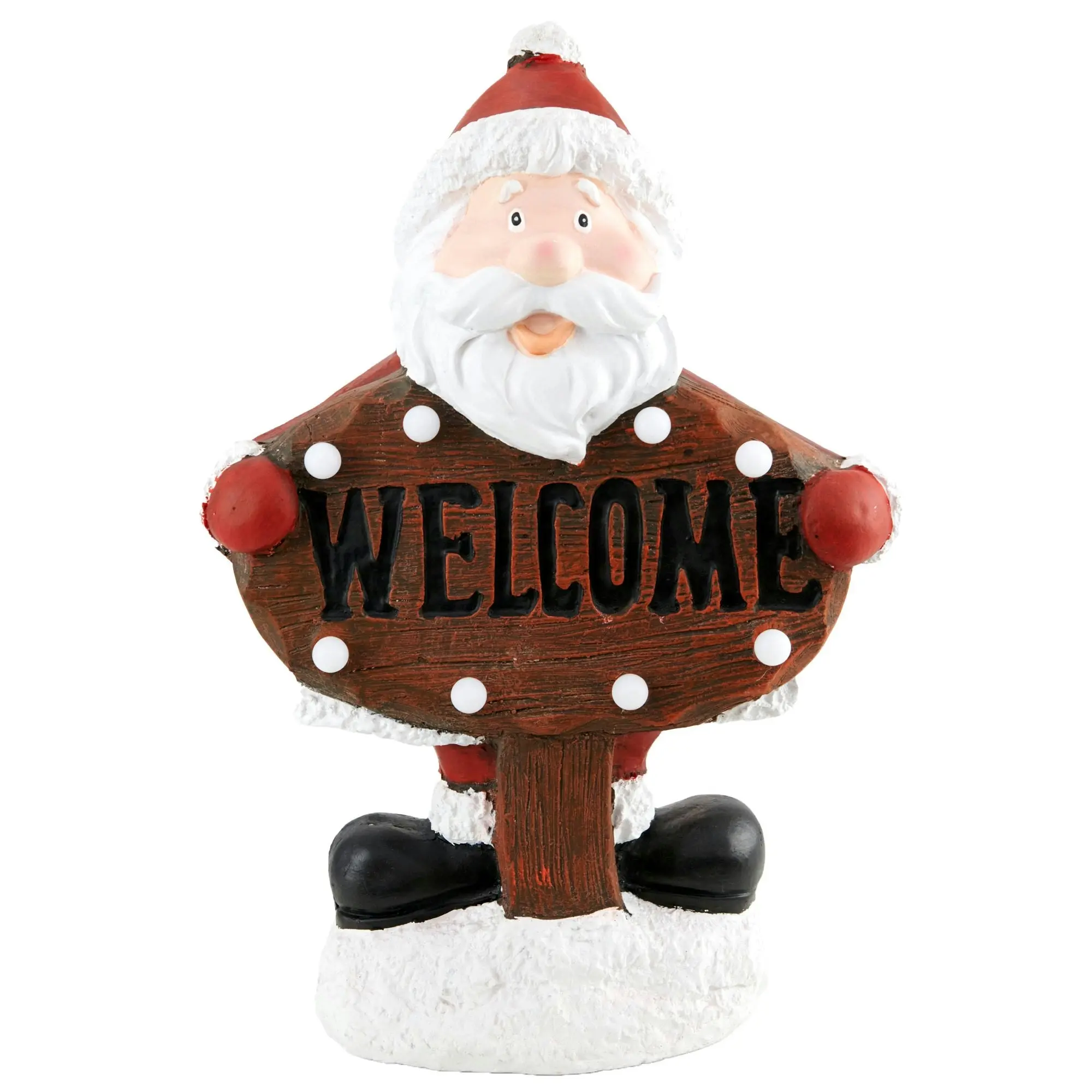 Christmas Santa Welcome Figurine