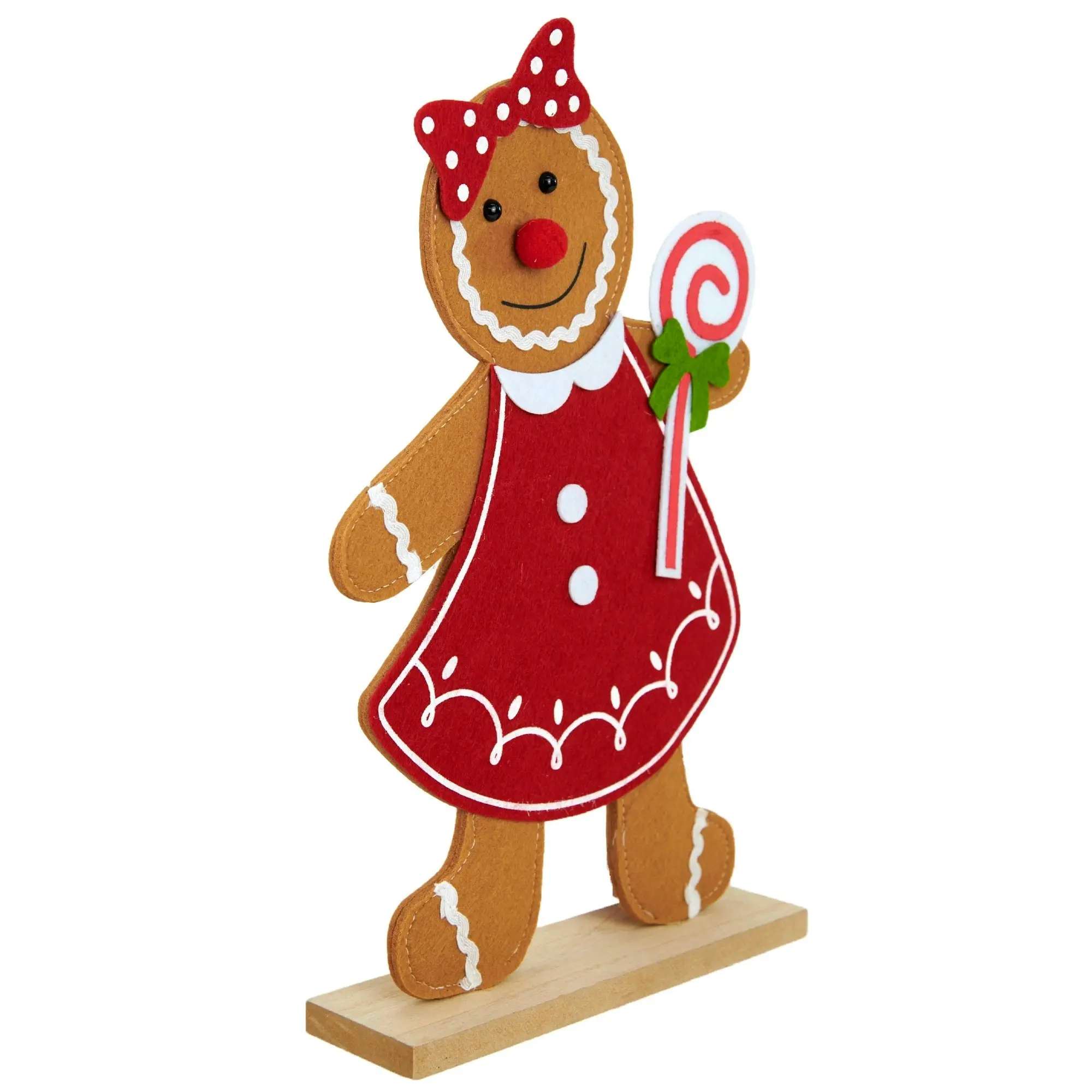 Christmas Decoration Felt, Ms Ginger- 20x36cm