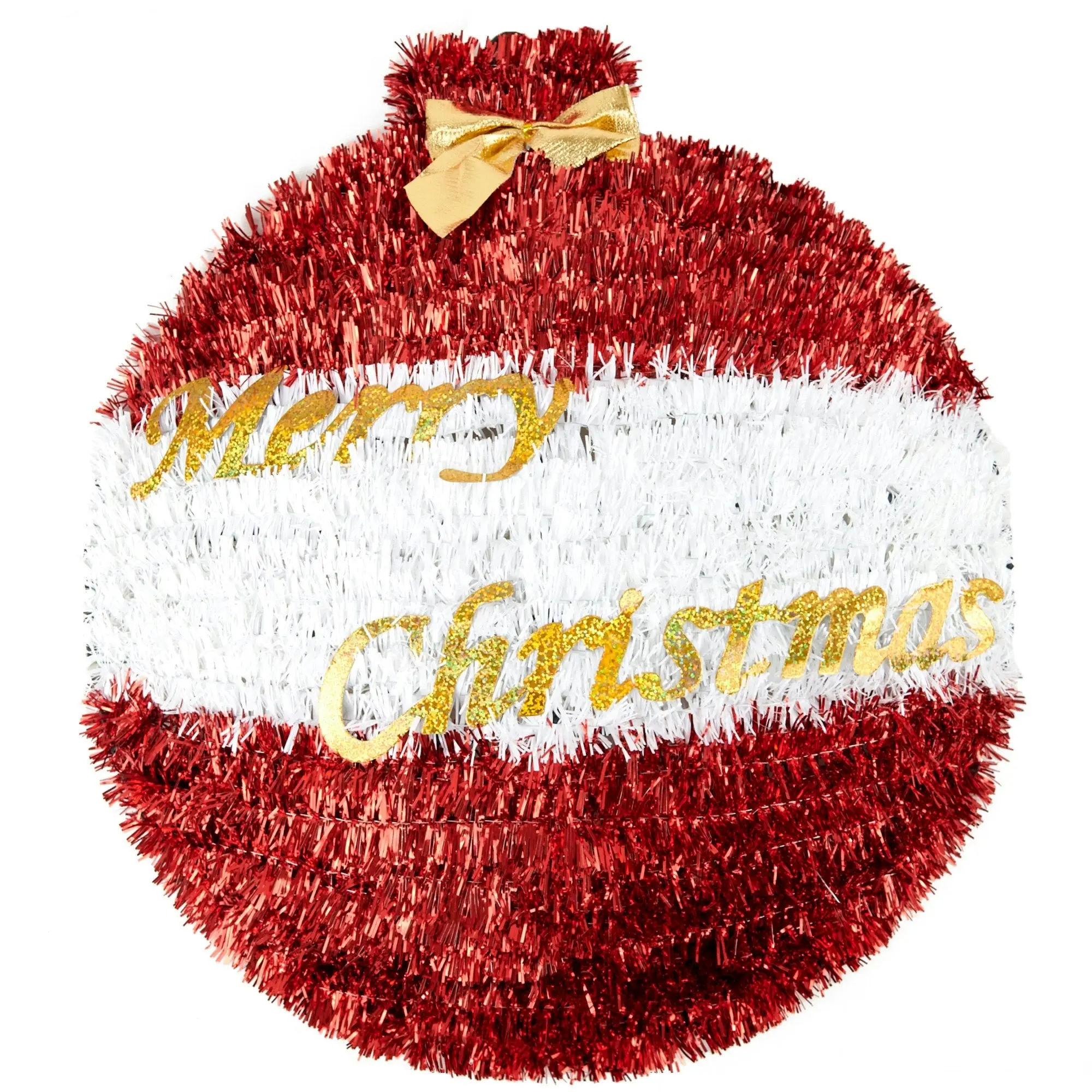 Christmas Bauble Tinsel, Merry Christmas