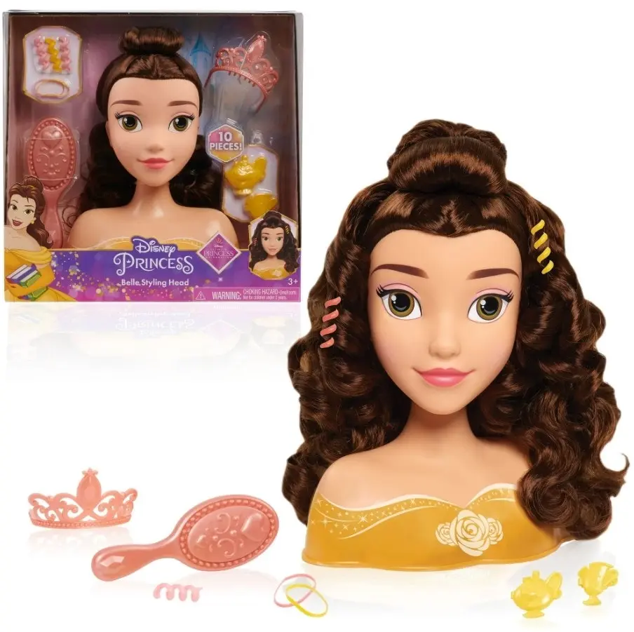 Disney Princess Belle Styling Head 10pcs Playset