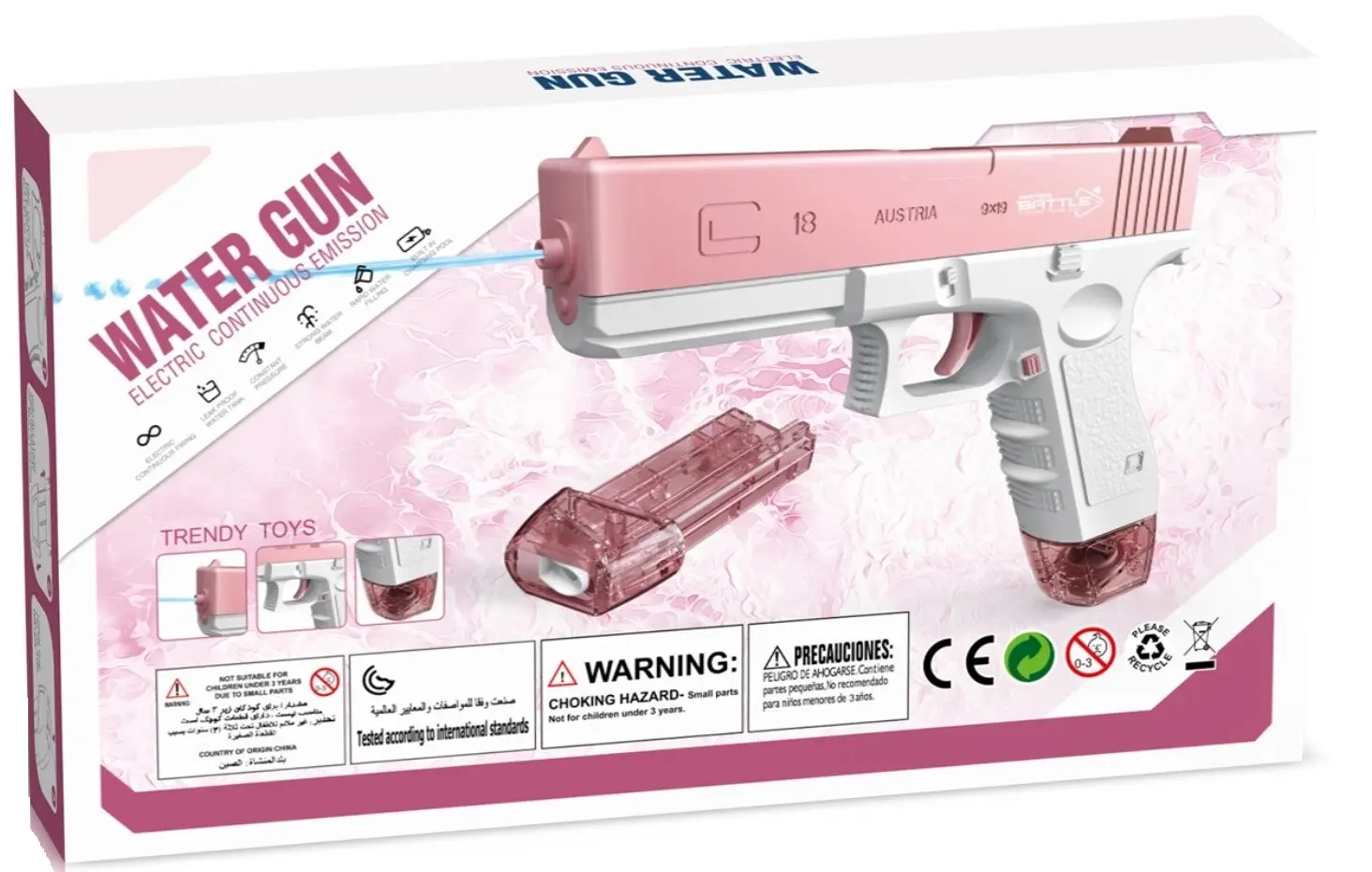 Electric Water Gun - Pink