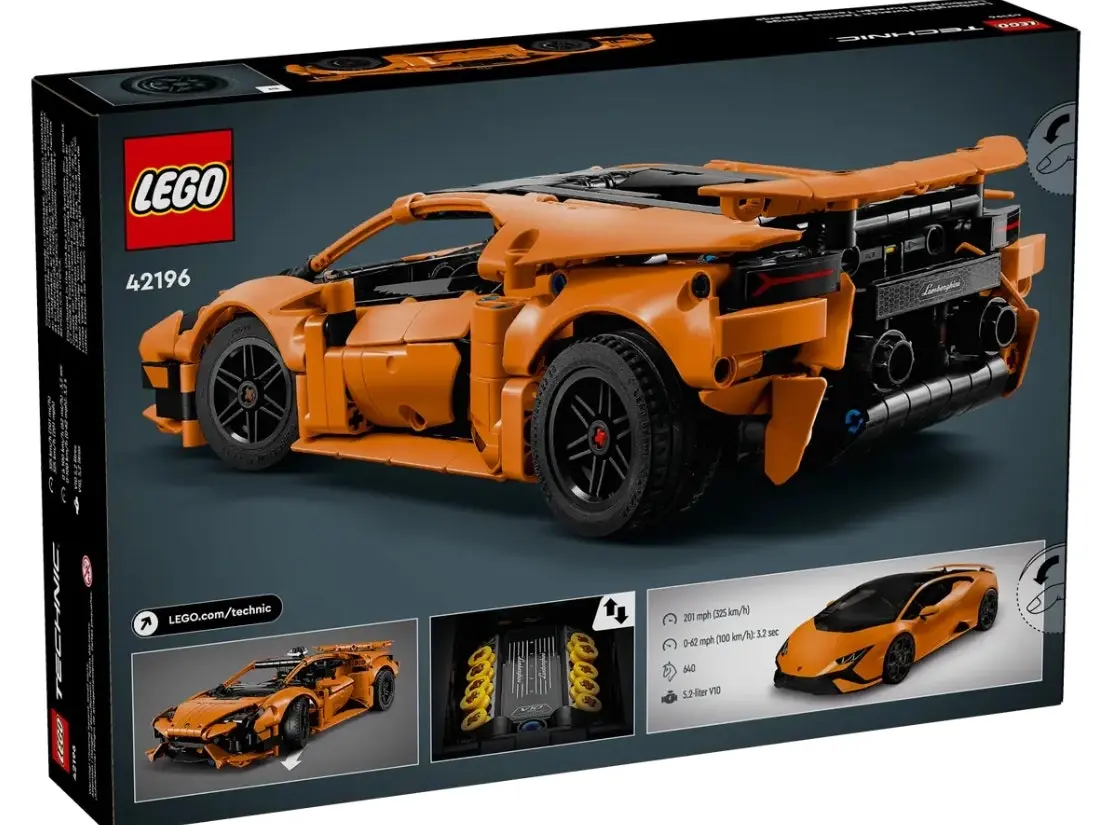 LEGO Technic Lamborghini Huracán Tecnica Orange 42196