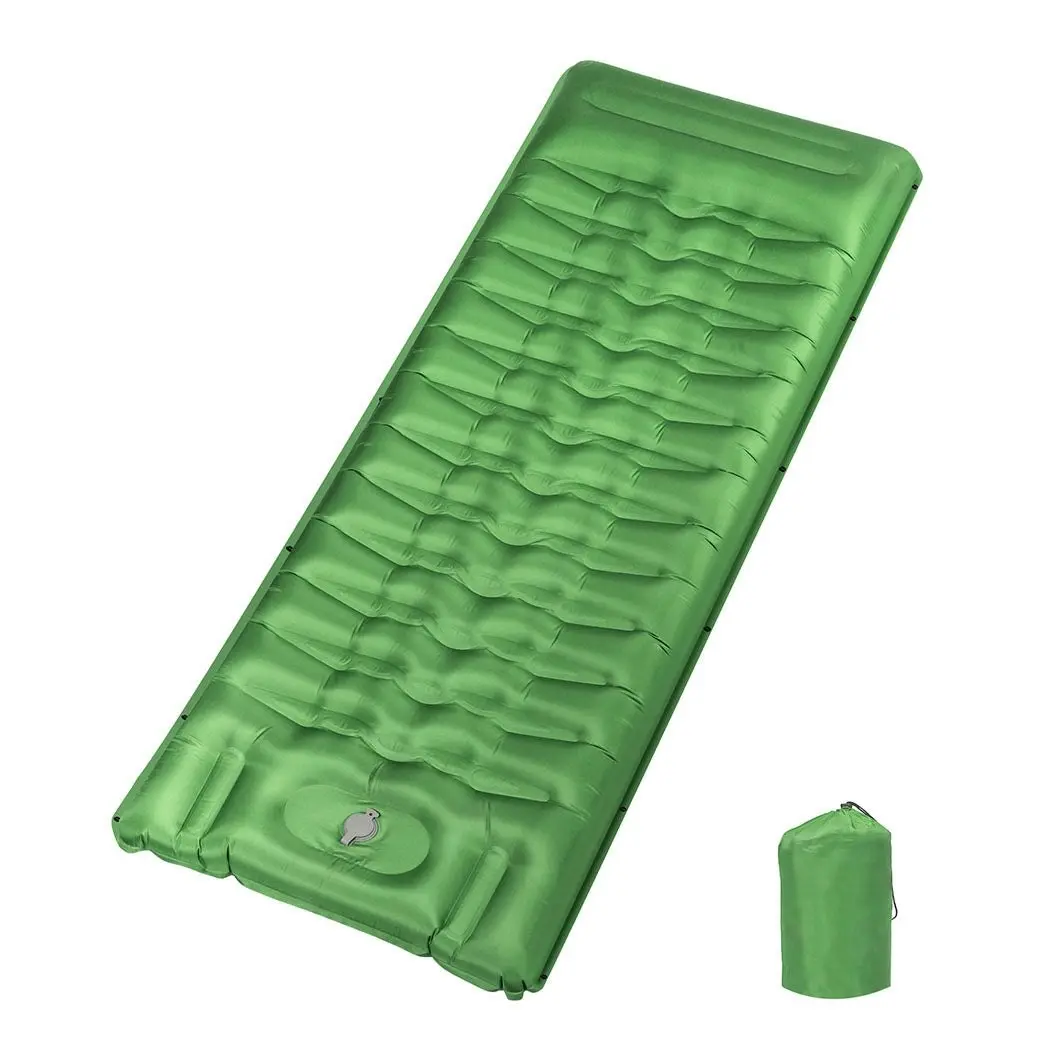 Mountview Camping Sleeping Mattress Inflating Single Spliced Air Mat Pillow Bag