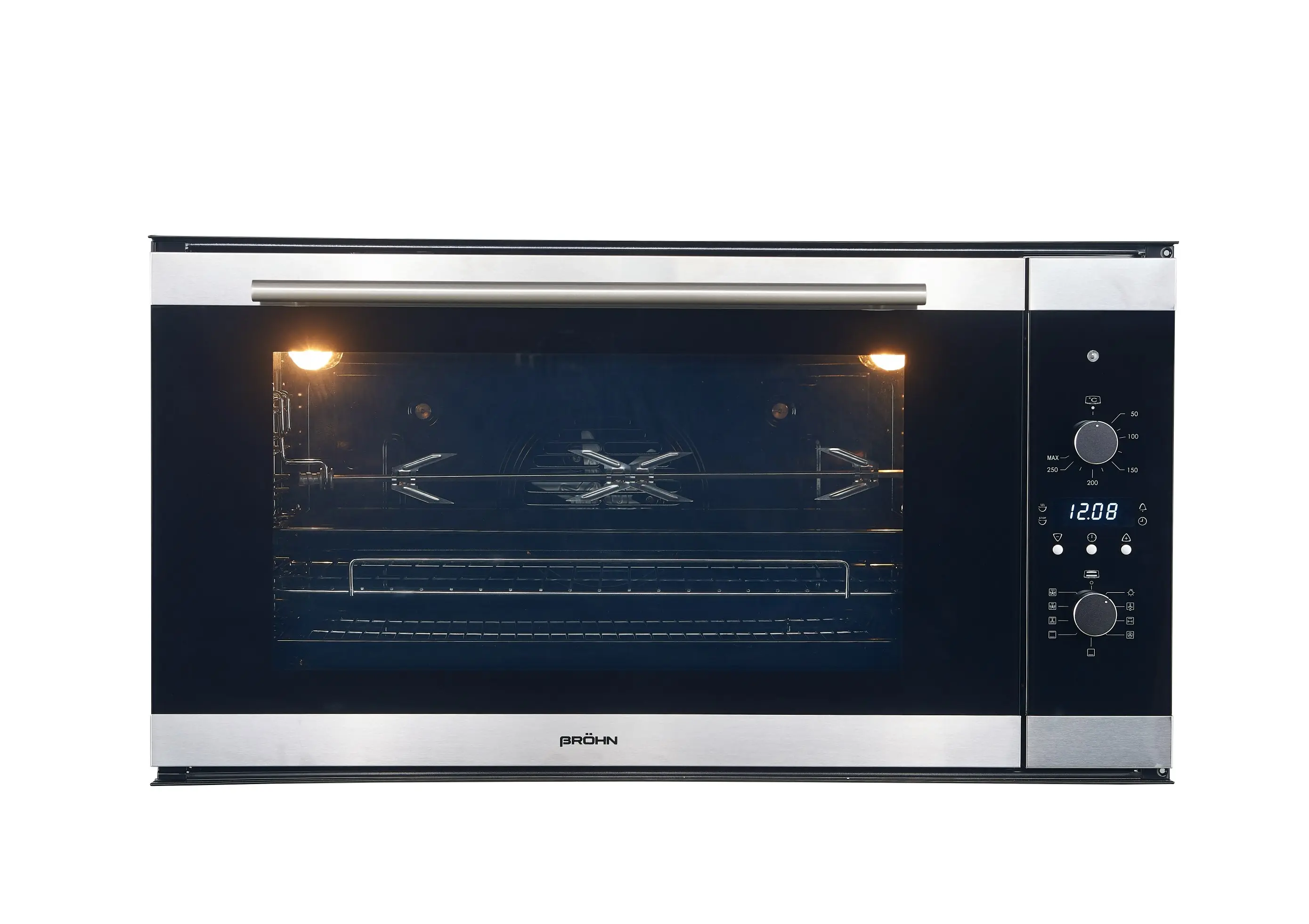 Brohn 90cm Built-in Electric Oven 9 Functions with Rotisserie