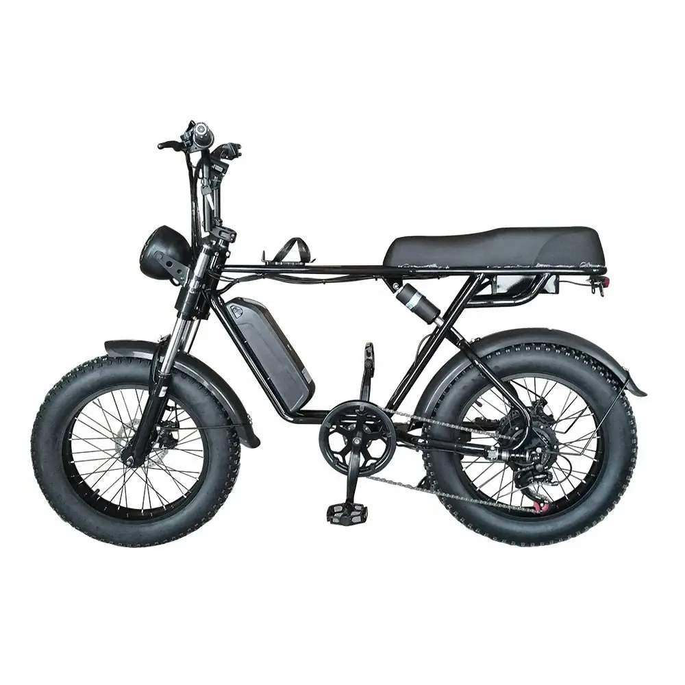 VOLTUS 50W 48V R1ZCC 20-Inch Electric Snow Bicycle EBike with Battery ¡§C Black