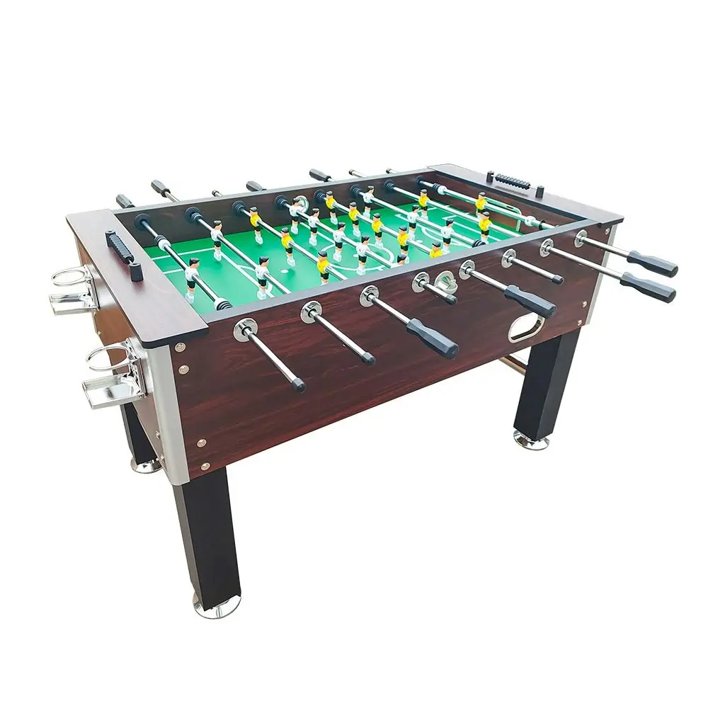 KICKSY 5FT Foosball Soccer Table With Solid Steel Rods Coffee Frame