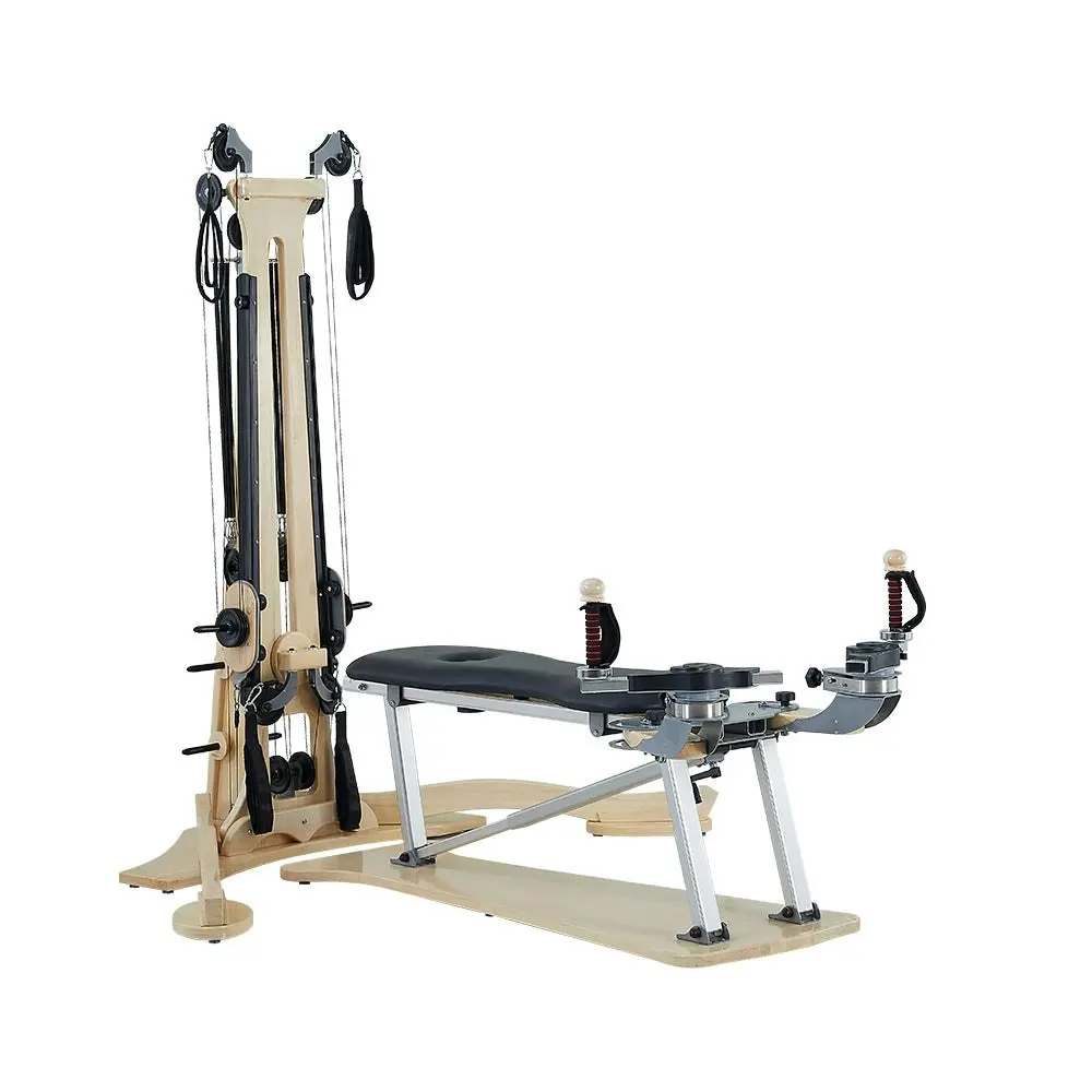 COREVA MN020 White Maple Pulley Tower Pilates Machine Home Gym Train Equipment Machine - Wood