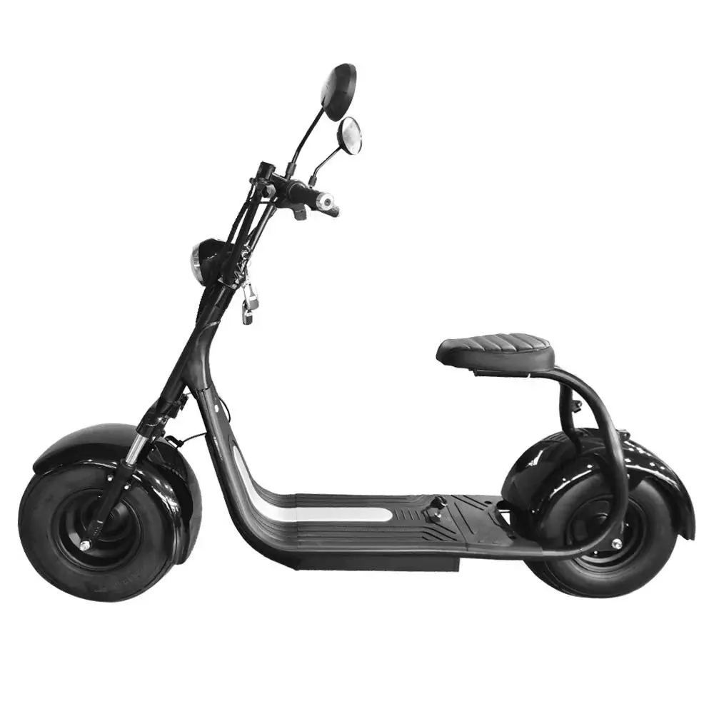 GLIDER 1500W Electric Scooter SMD201 ¡§C Motorized Adult Ride with Large Wheels ¡§C Black