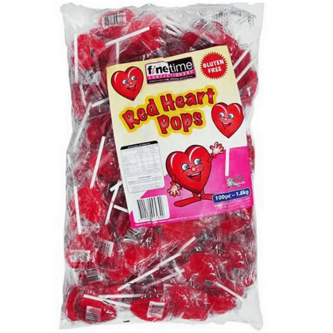 Red Heart Lollipops