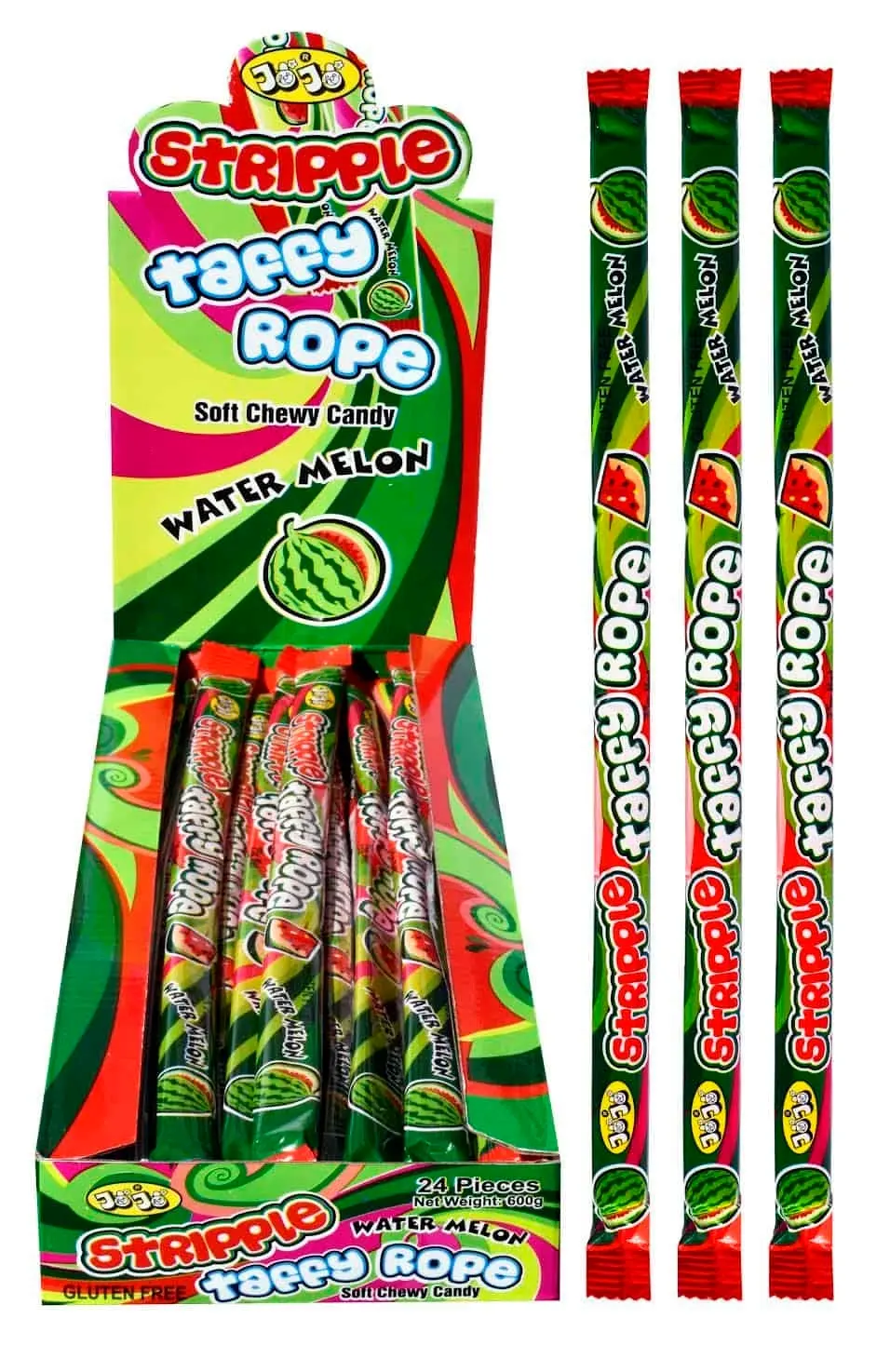 Stipple Taffy Rope Watermelon