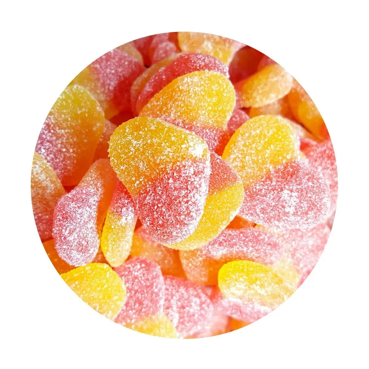 Sour Peach Hearts 1kg