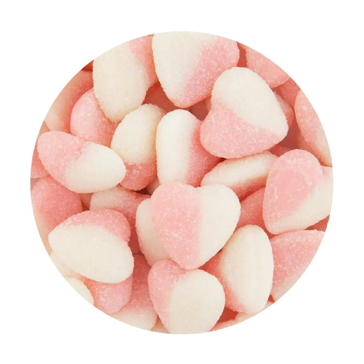 Sour Pink & White Heart 1kg