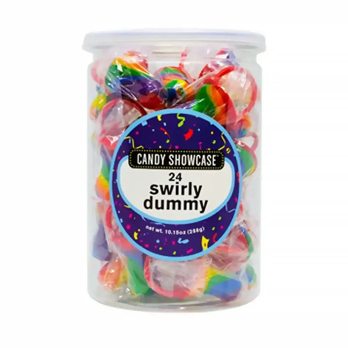 Swirl Mini Dummy Pop Rainbow