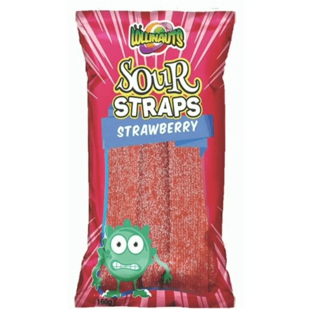 Lollinauts Strawberry Sour Straps