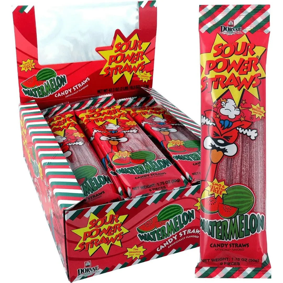 Sour Power Straws Watermelon