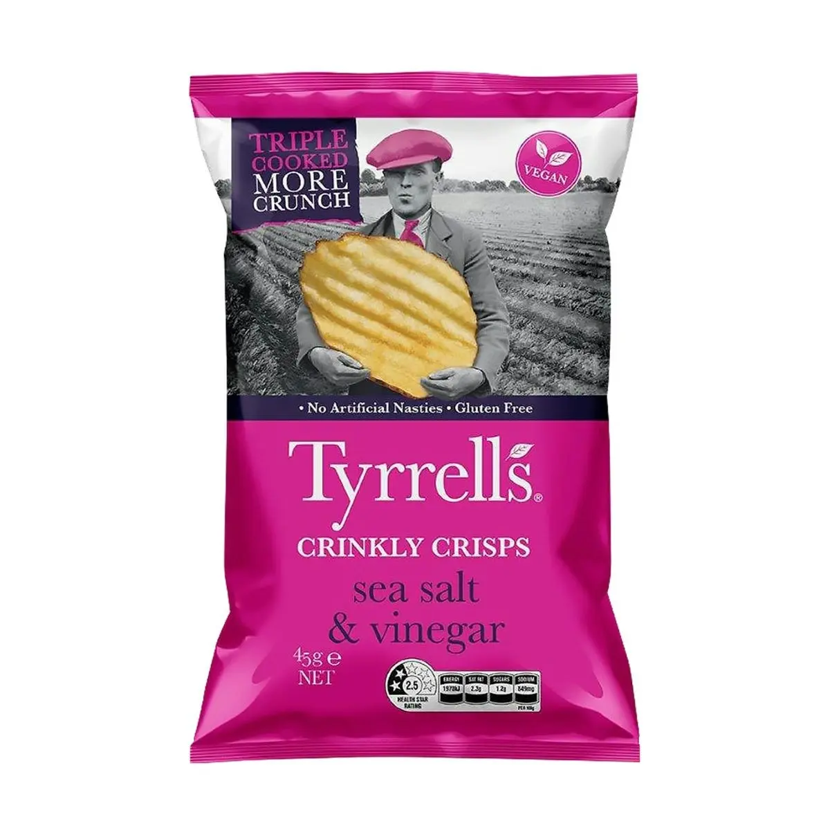 Tyrrell's Salt & Vinegar 45g