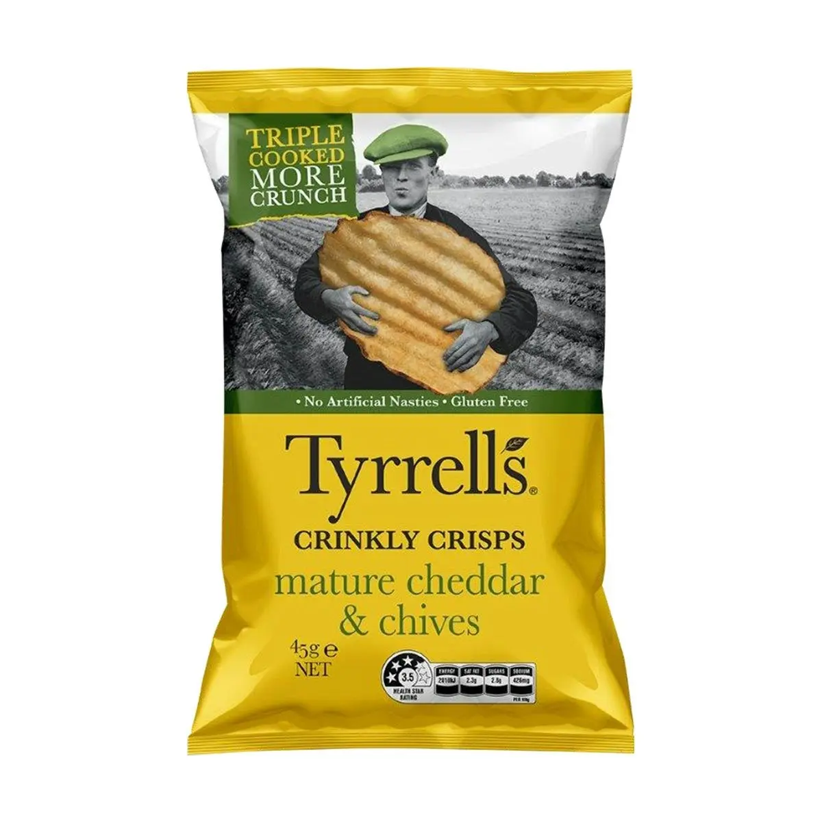 Tyrrell's Cheddar & Chives 45g