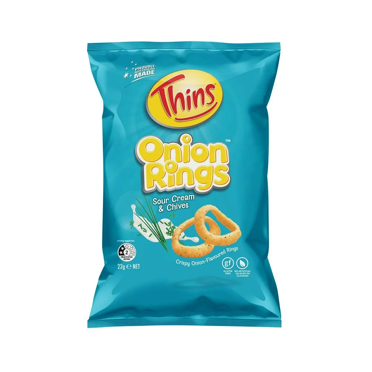 Thins Onion Ring Sour Cream & Chives 22g