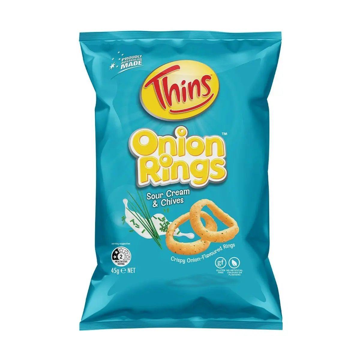 Thins Onion Ring Sour Cream & Chives 45g