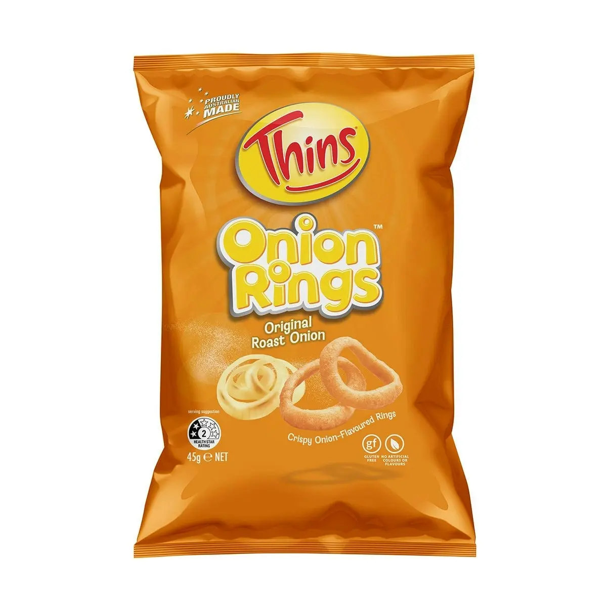 Thins Onion Rings Original Roast Onion 45g