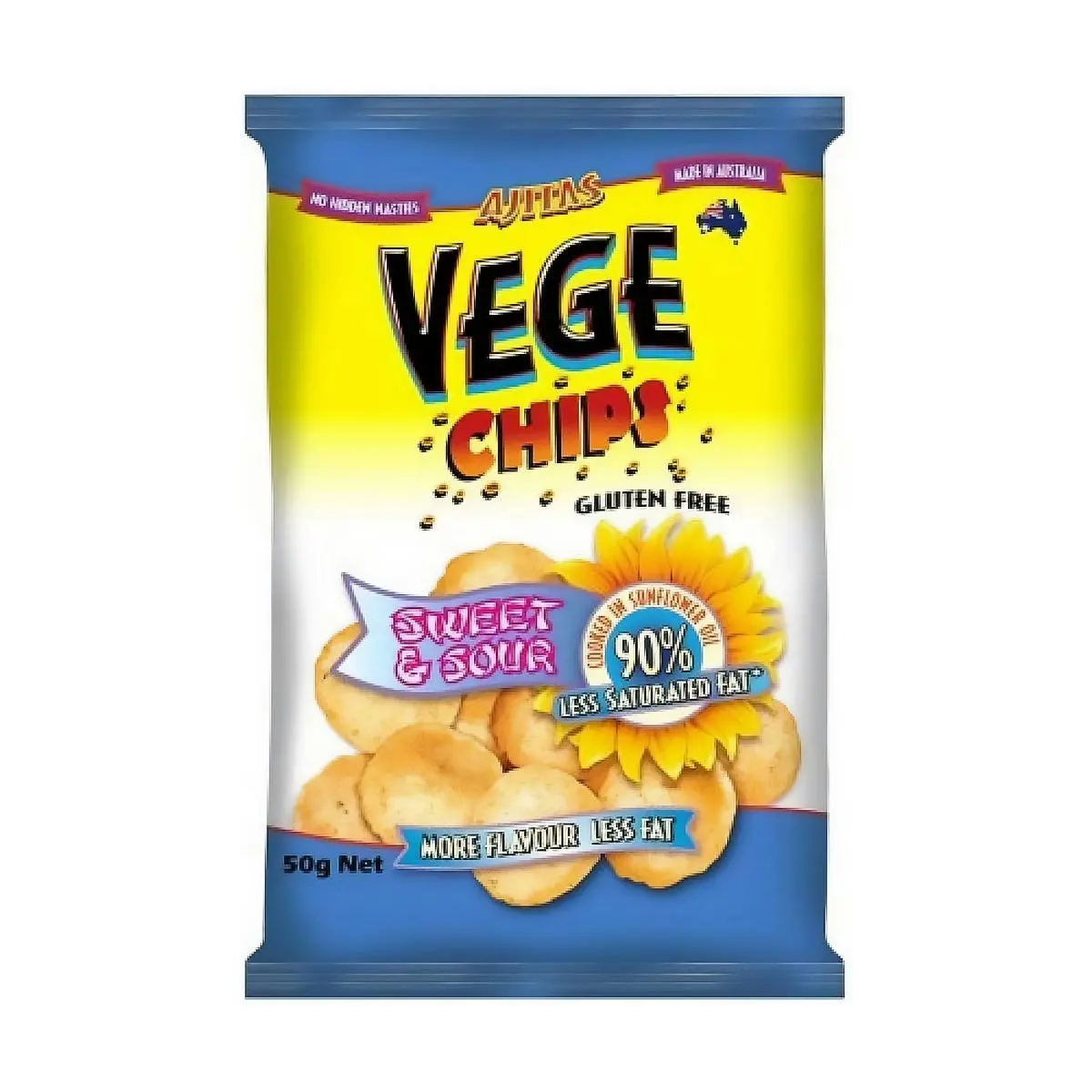 Ajitas Vege Chips Sweet And Sour 50g