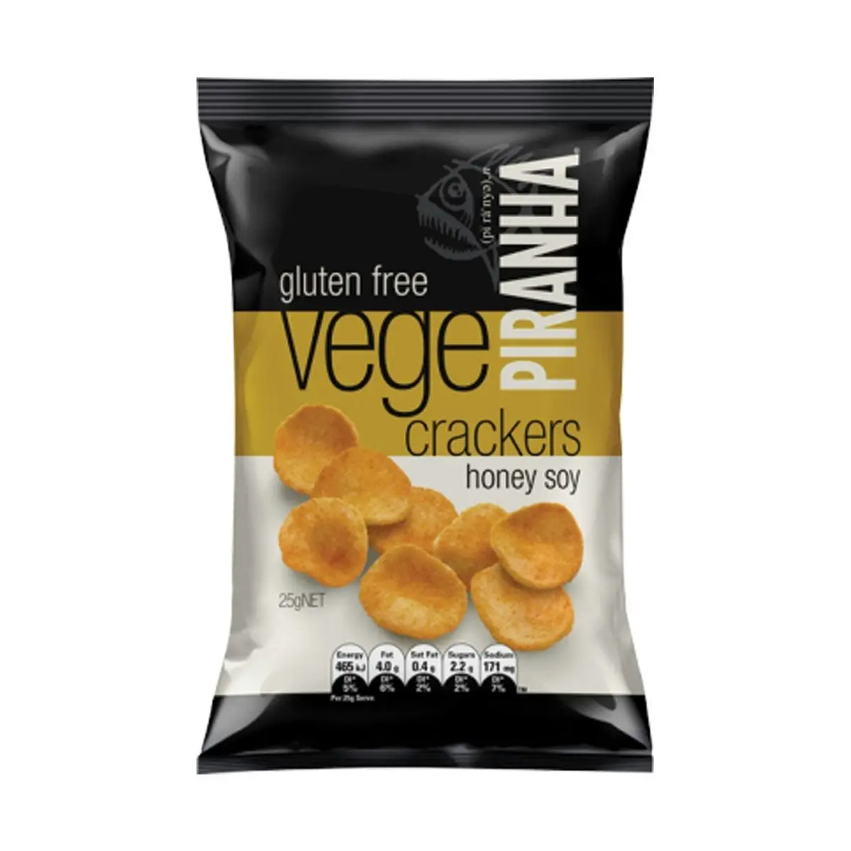 Piranha Vege Cracker Honey Soy 25g