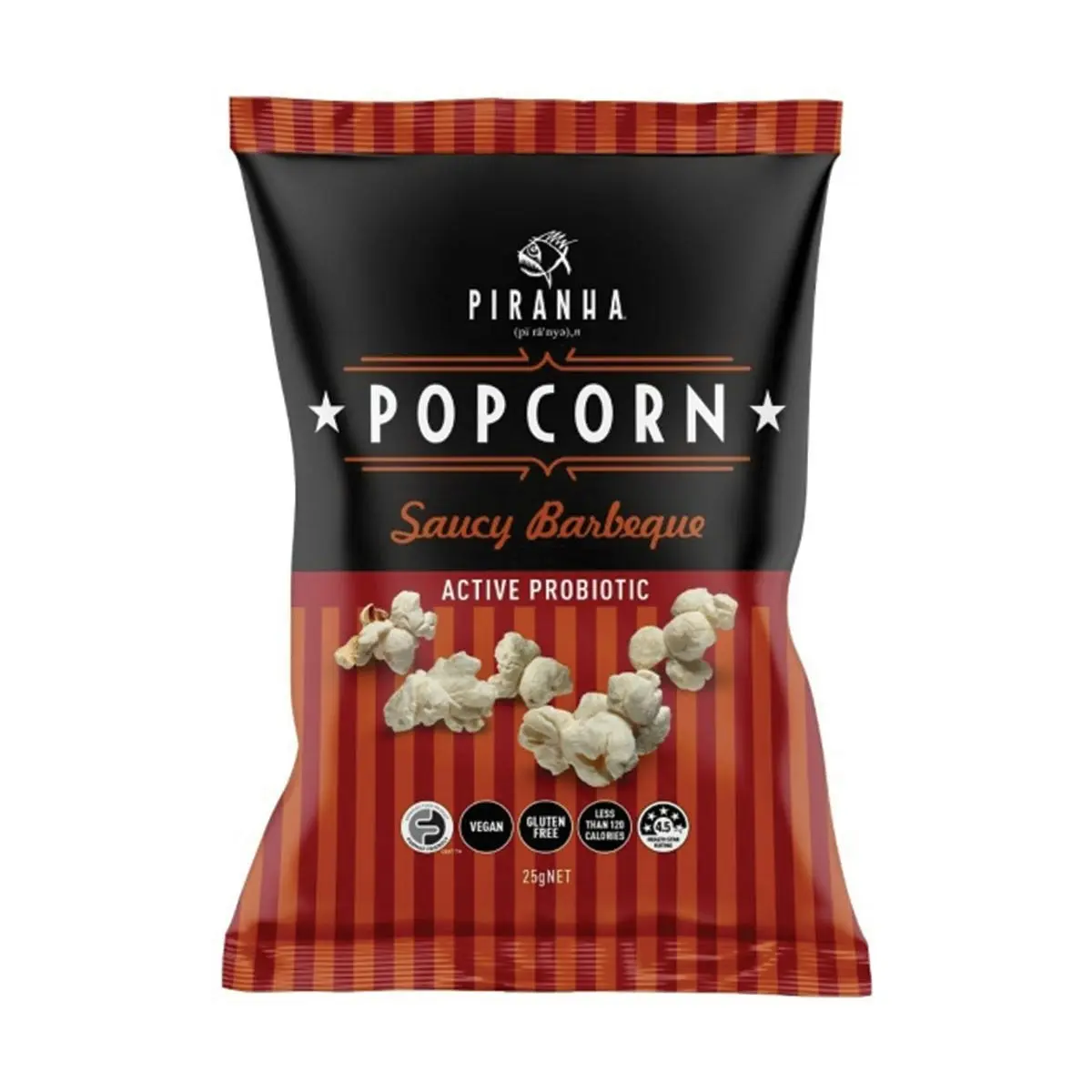 Piranha Popcorn Saucy Barbeque 25g