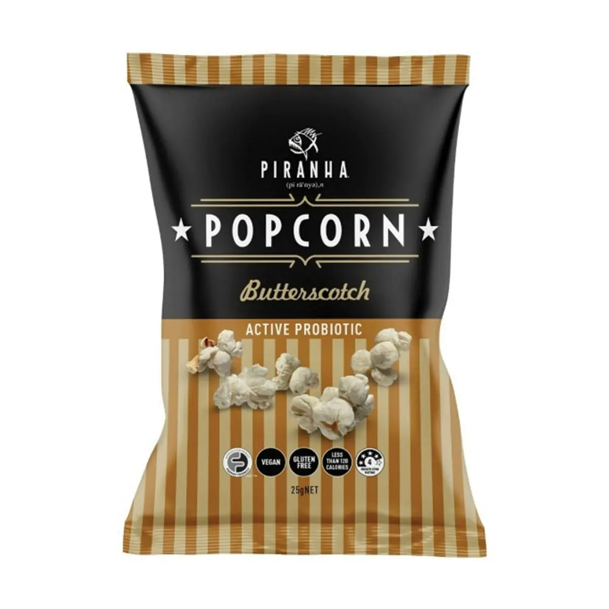 Piranha Popcorn Butterscotch 25g