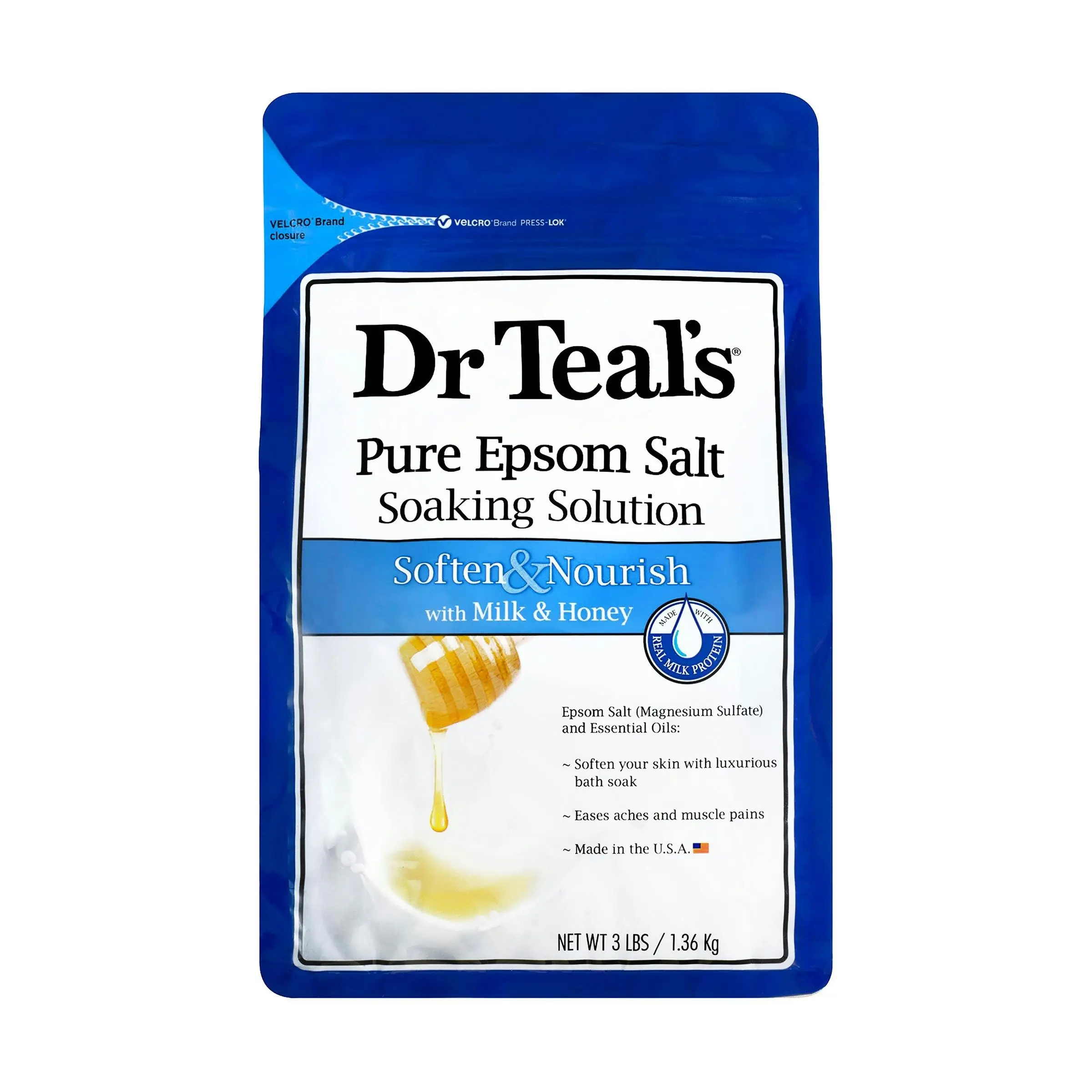 Dr Teal's Epsom Salt Milk & Honey 1.36kg