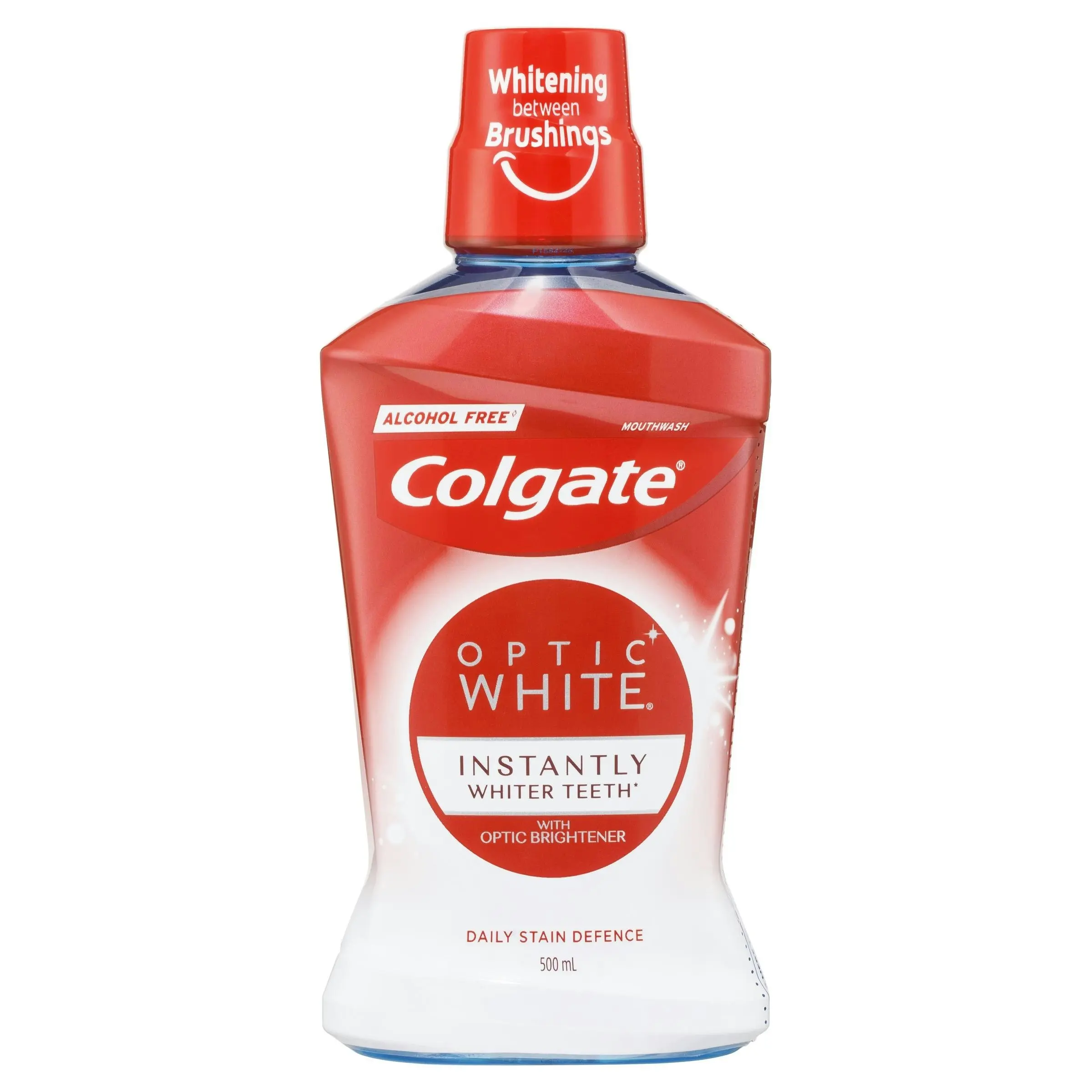 Colgate Optic White Alcohol Free Mouthwash Sparkling Fresh Mint 500mL