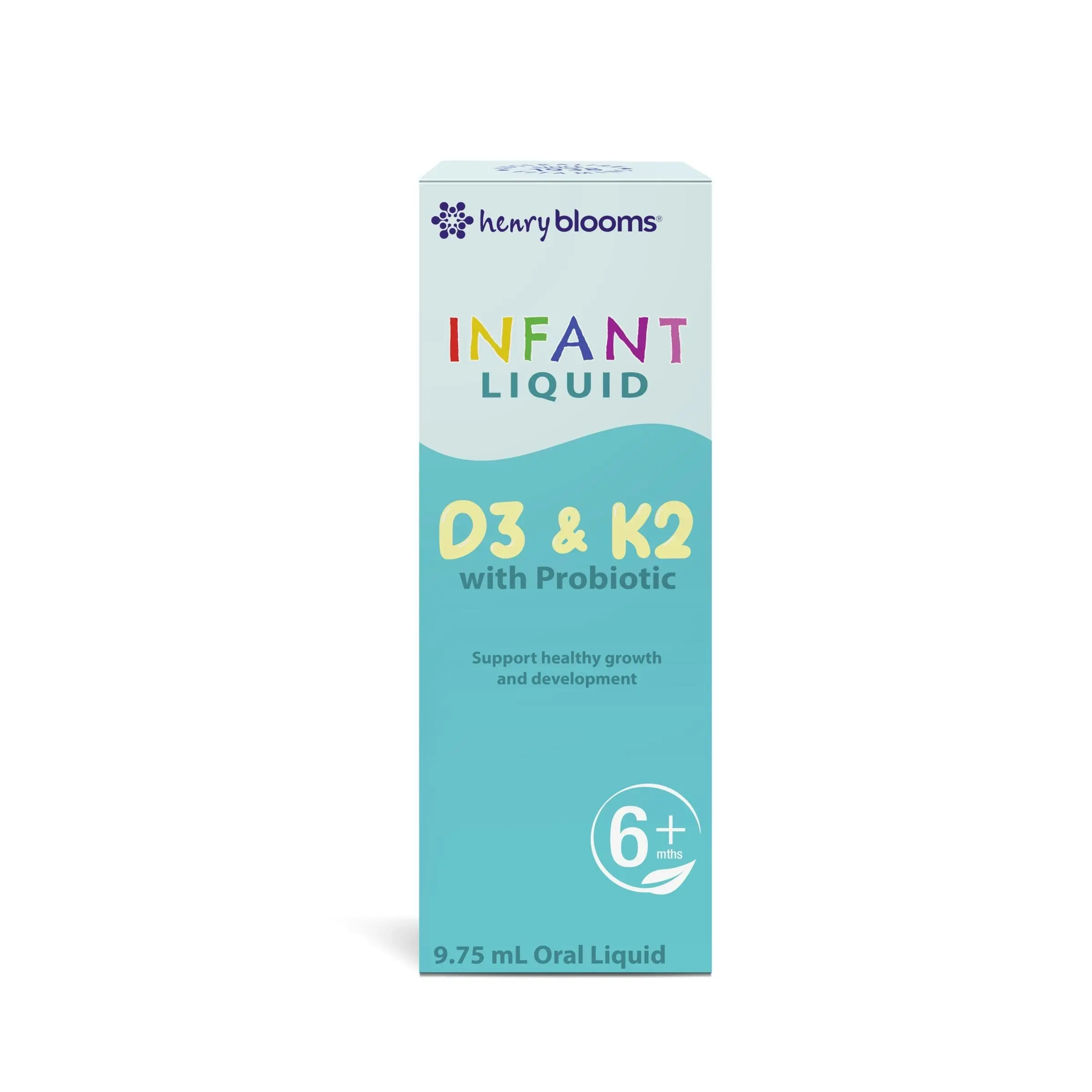 Henry Blooms Infant Liquid D3 & K2 with Probiotics 9.75ml