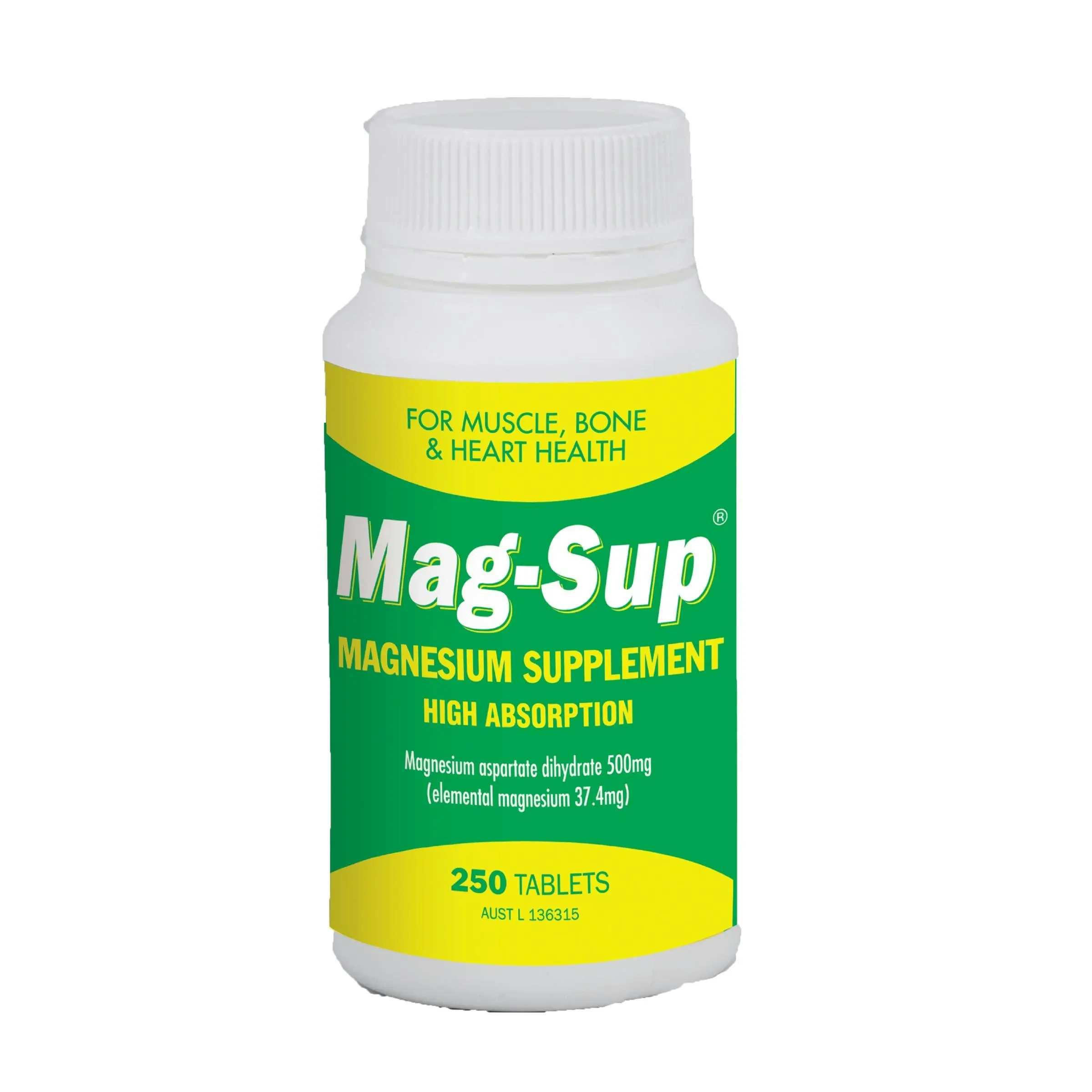 MAG-Sup Magnesium Supplement 250 Tablets