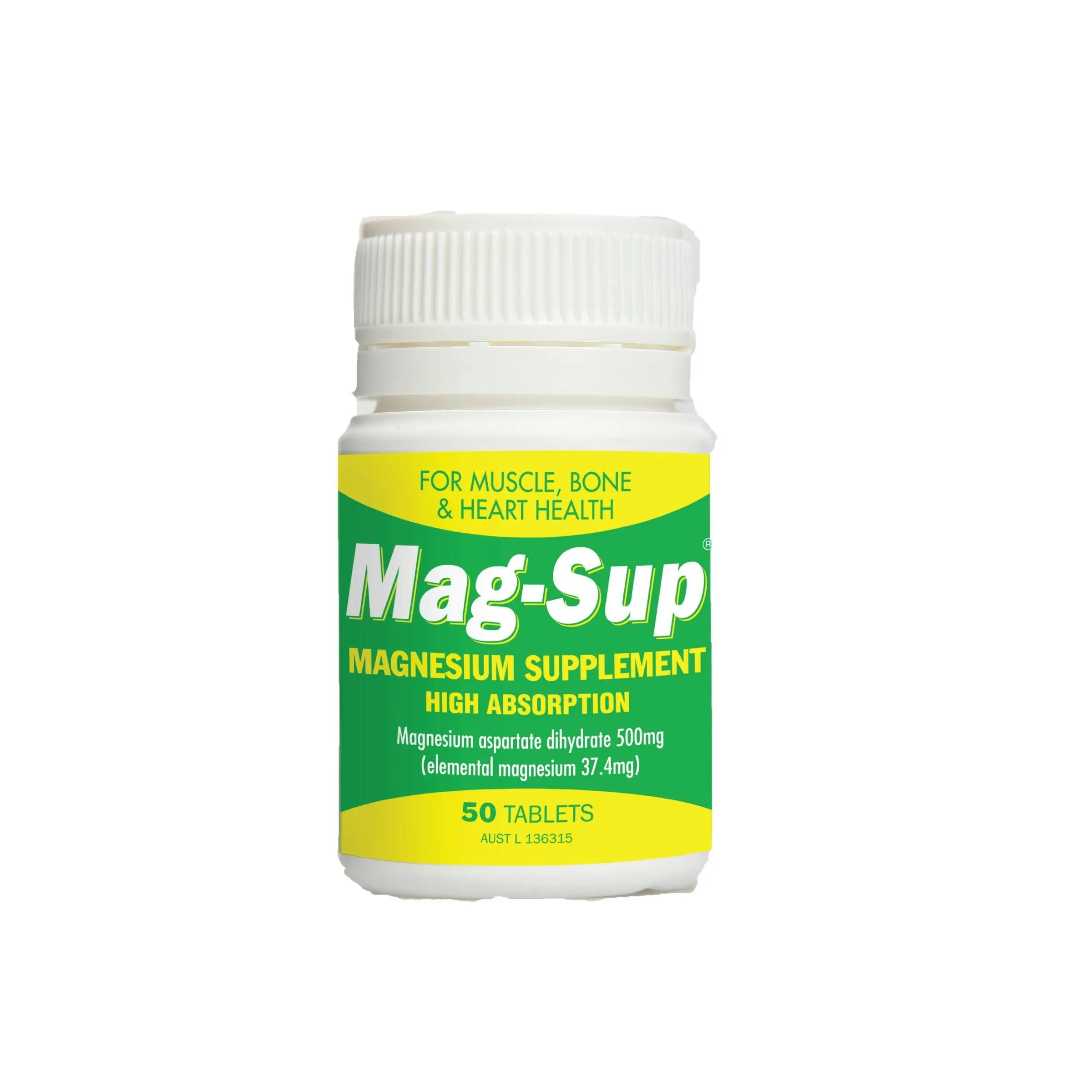 MAG-Sup Magnesium Supplement 50 Tablets