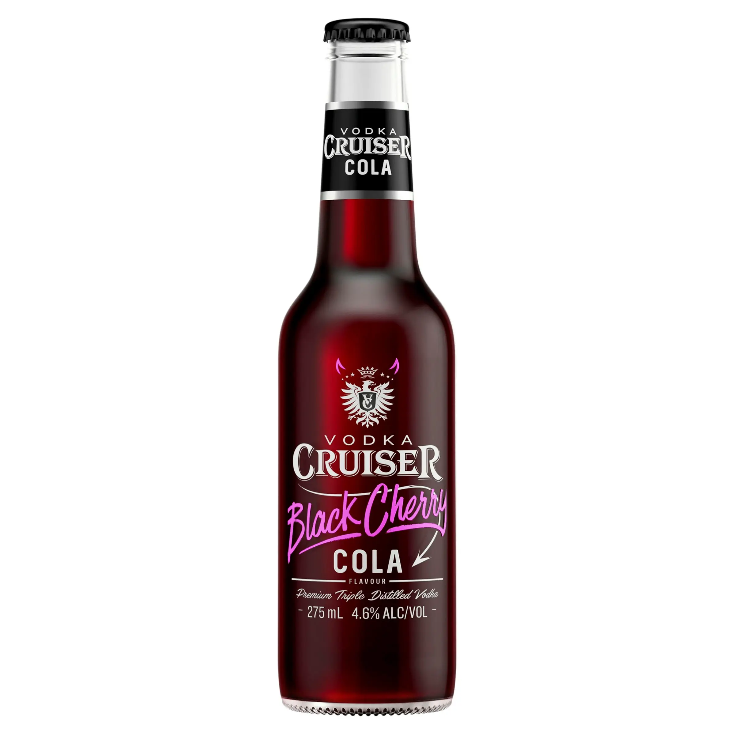 Vodka Cruiser Black Cherry Cola 4.6% 24 x 275ml Bottles