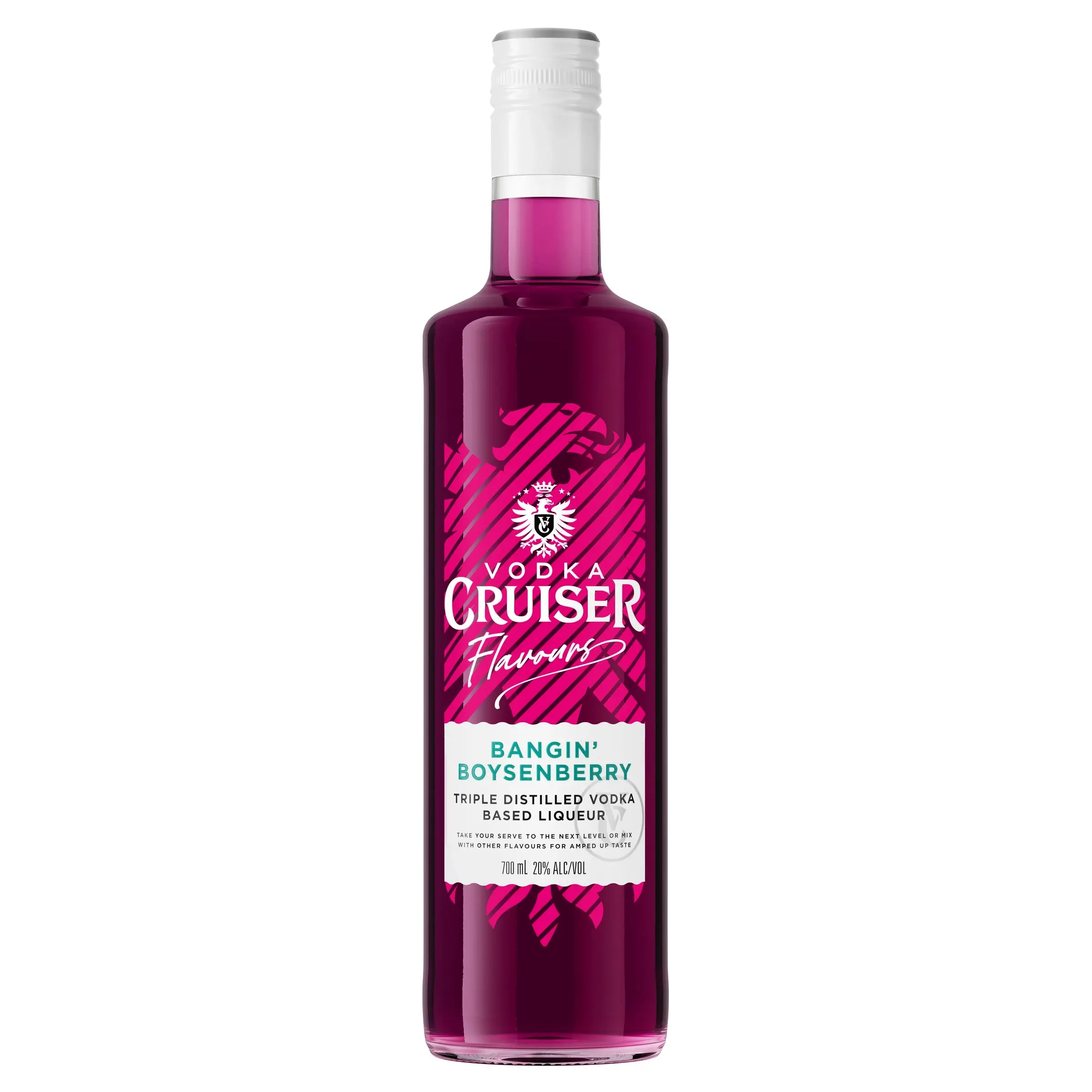 Vodka Cruiser Flavours Bangin Boysenberry, Vodka Based Liqueur, 20% ABV, 700mL Bottle