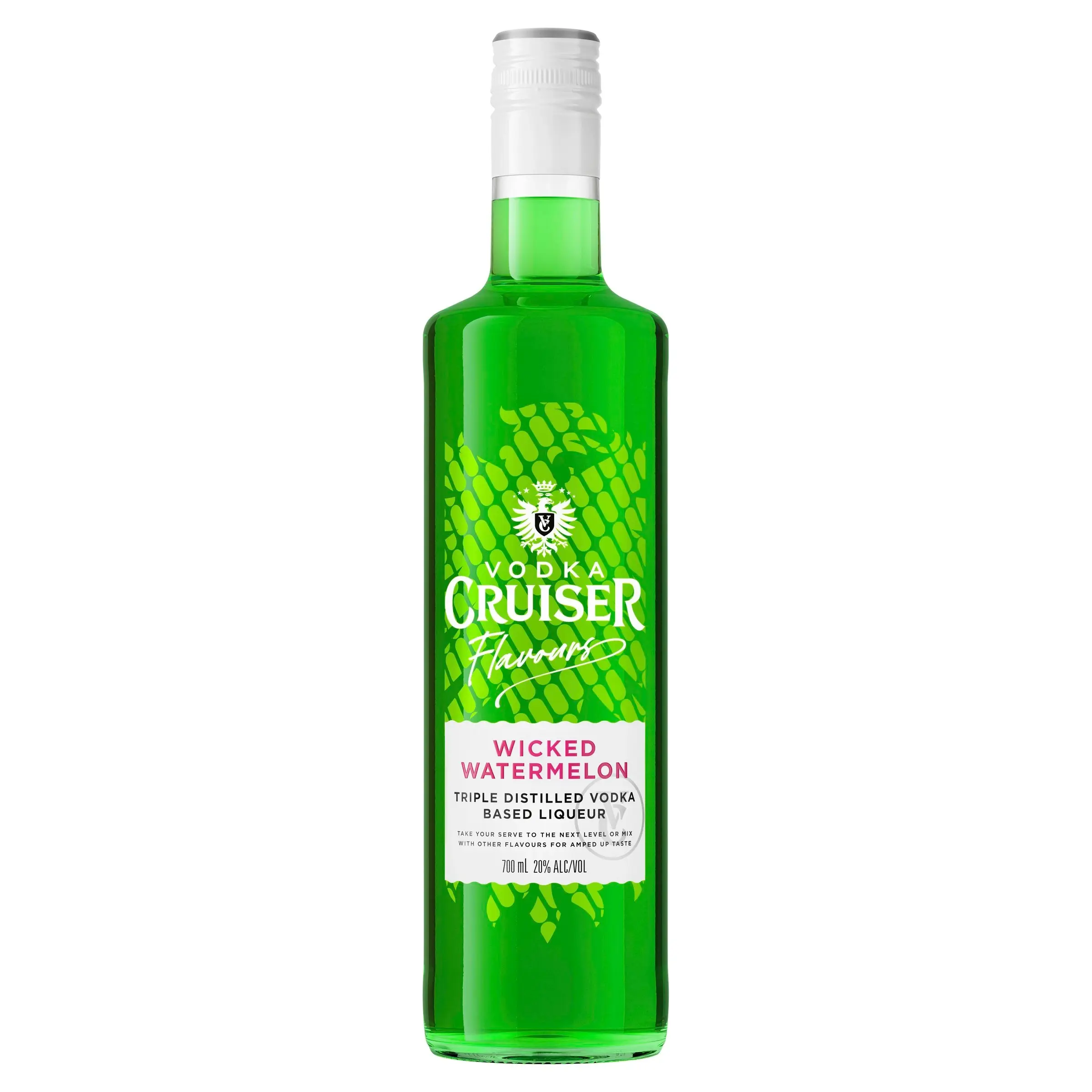 Vodka Cruiser Flavours Wicked Watermelon, Vodka Based Liqueur, 20% ABV, 700mL Bottle