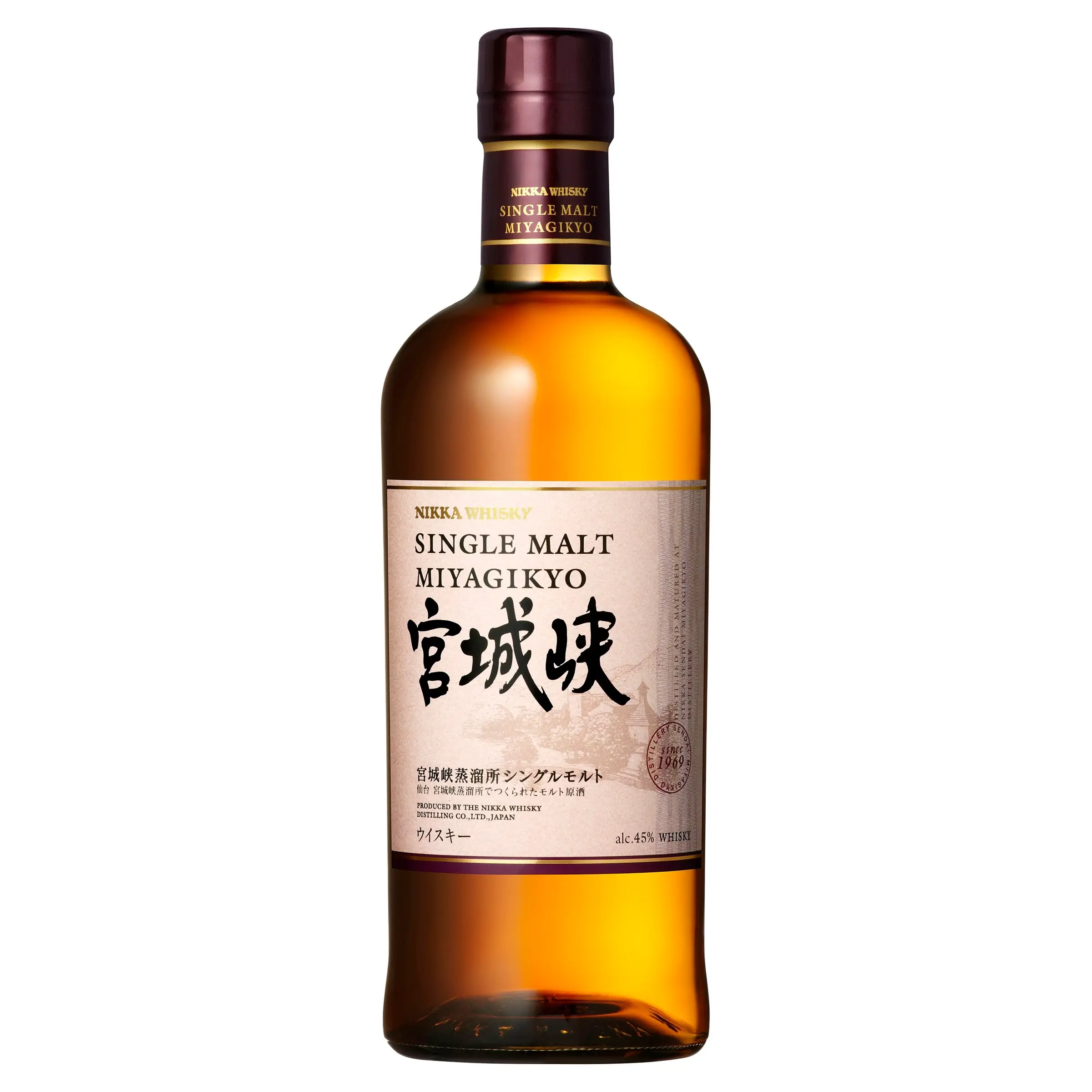 Nikka Miyagikyo Single Malt 45% 700mL Bottle