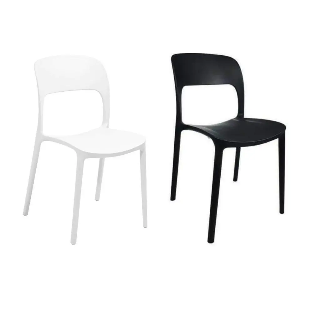 CafePro Gipsy Plastic Resin Chair, Polypropylene Easily Stackable, Matt Finish Armless Outdoor Furniture with Extra Durable and Heavy Weight Capacity