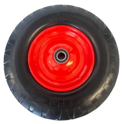 16 Inch Flat Free  Wheelbarrow/Mixer Rubber Steel Rim