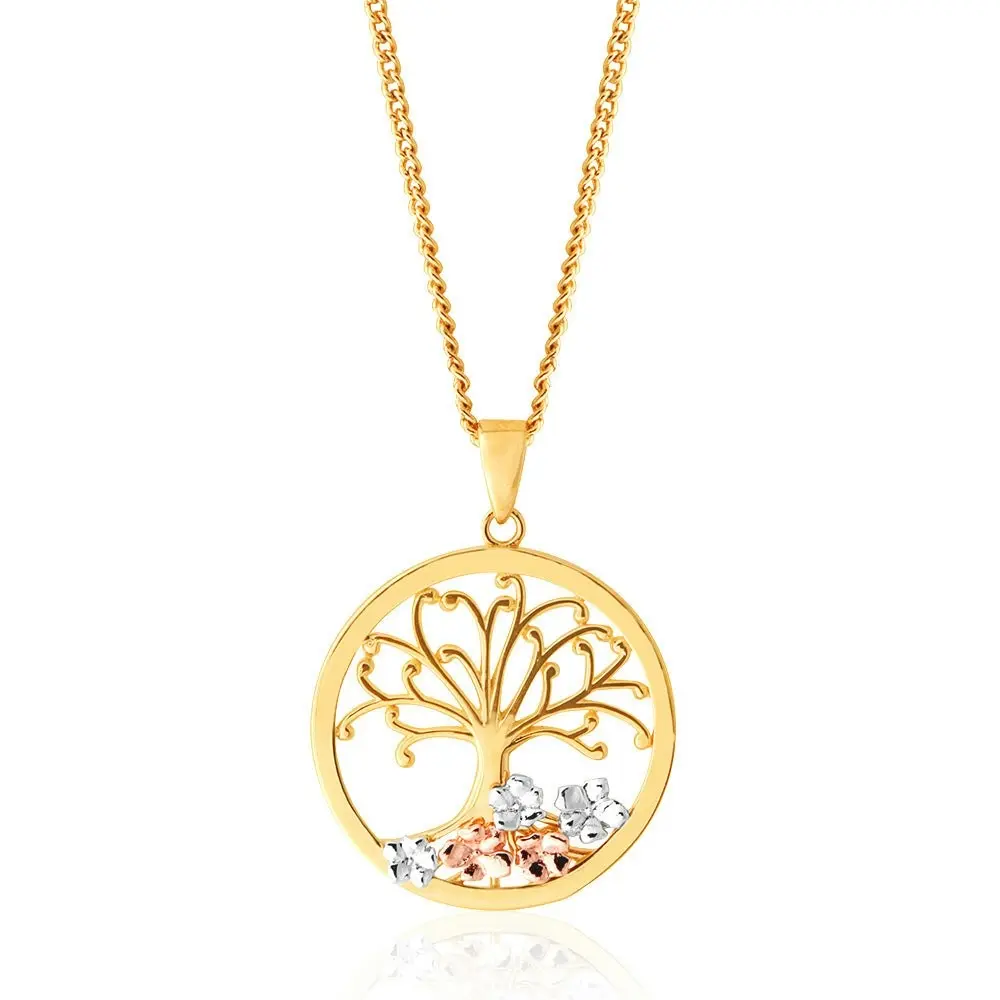 9ct Yellow Gold Tree of Life Pendant