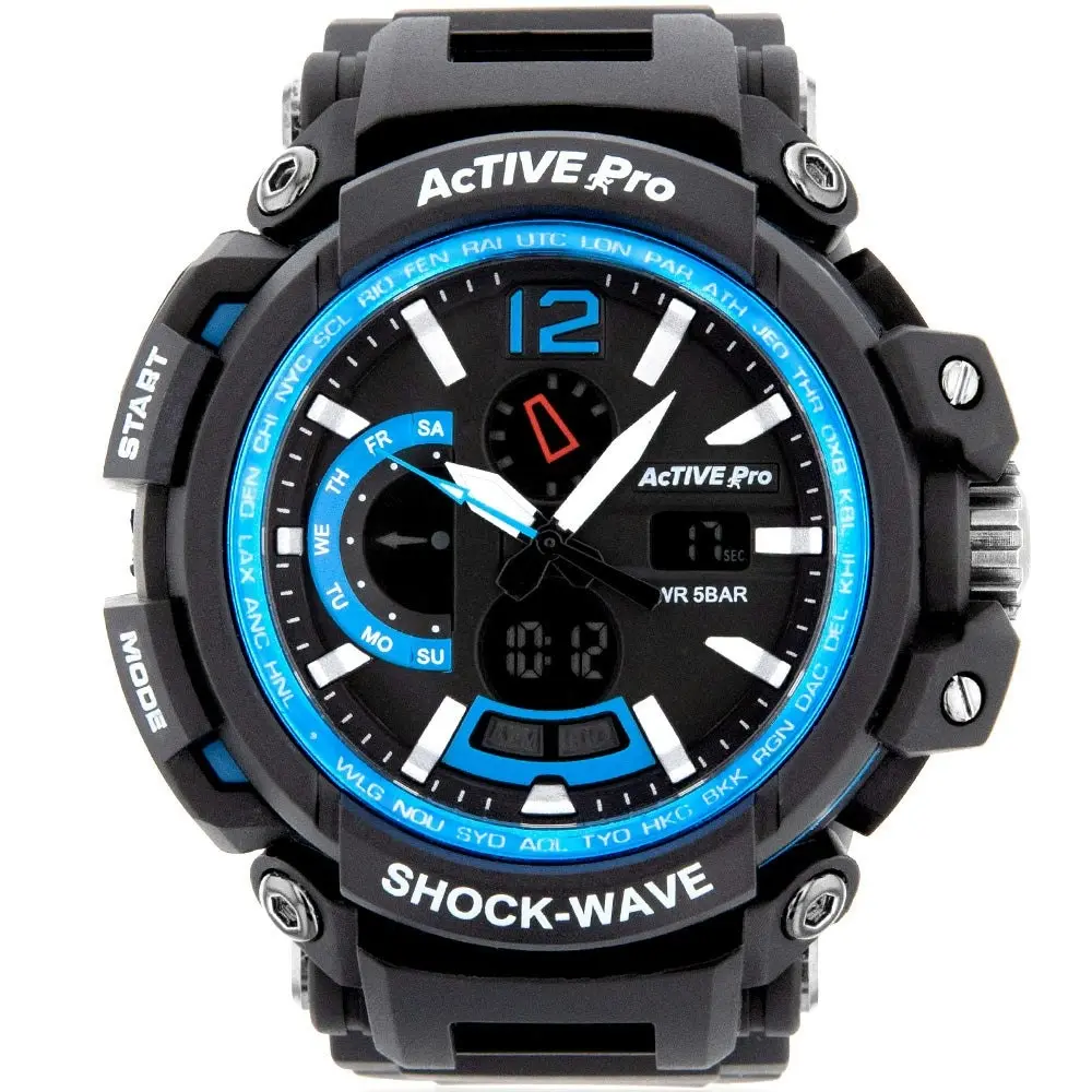 Active Pro 1702 Black Digital Sports Watch