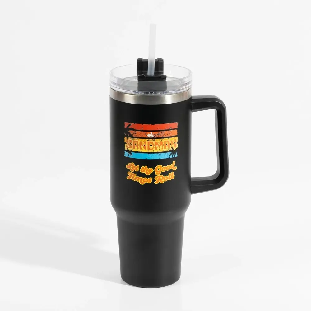 Sandman Tumbler Stripes Black 1200mL