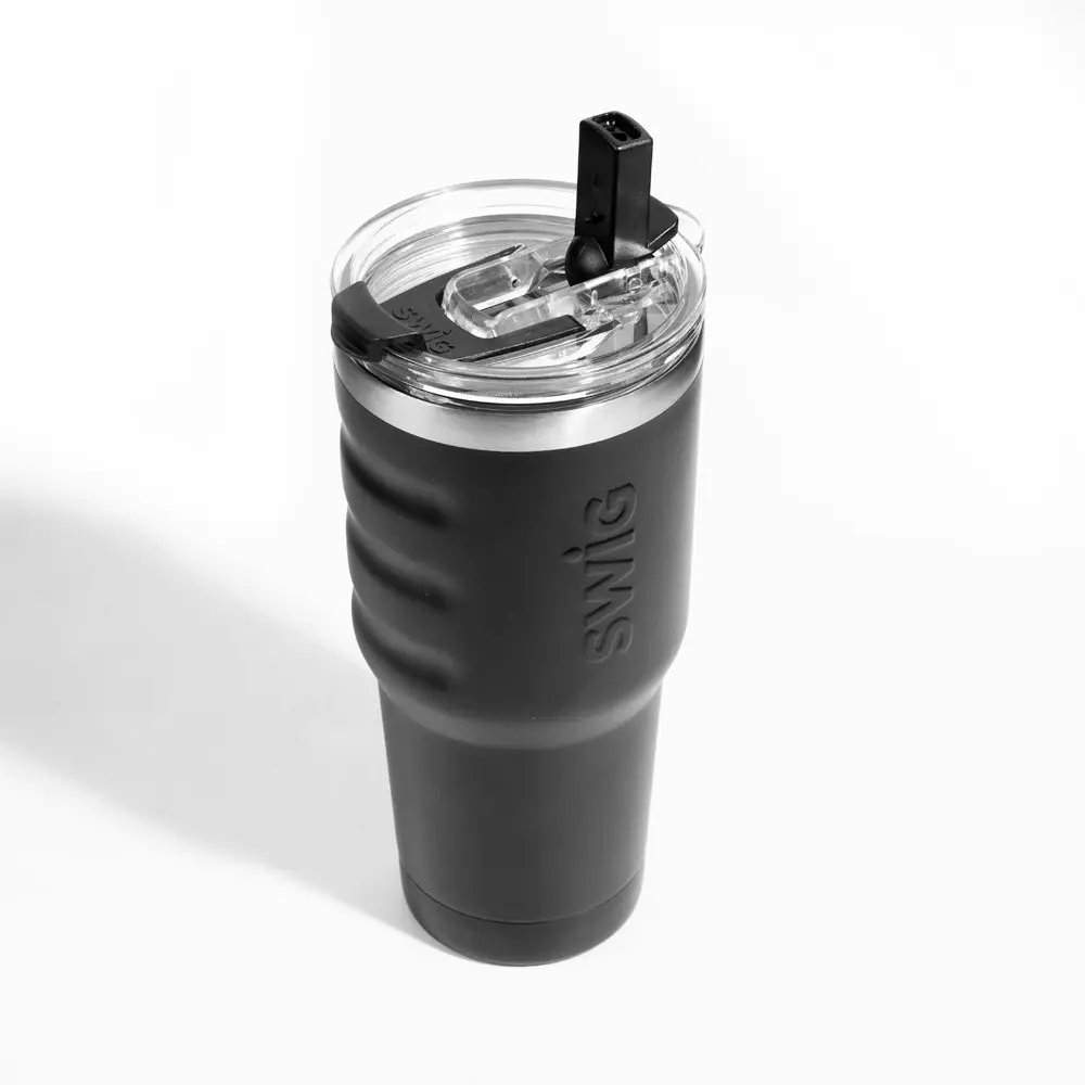 Swig Ultra Grip Black Tumbler 590mL