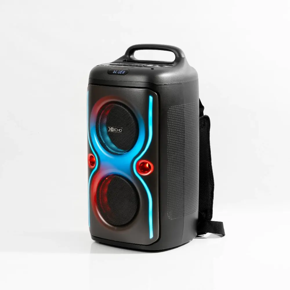 X Echo Backpack Bluetooth Party Speaker with LED Stand