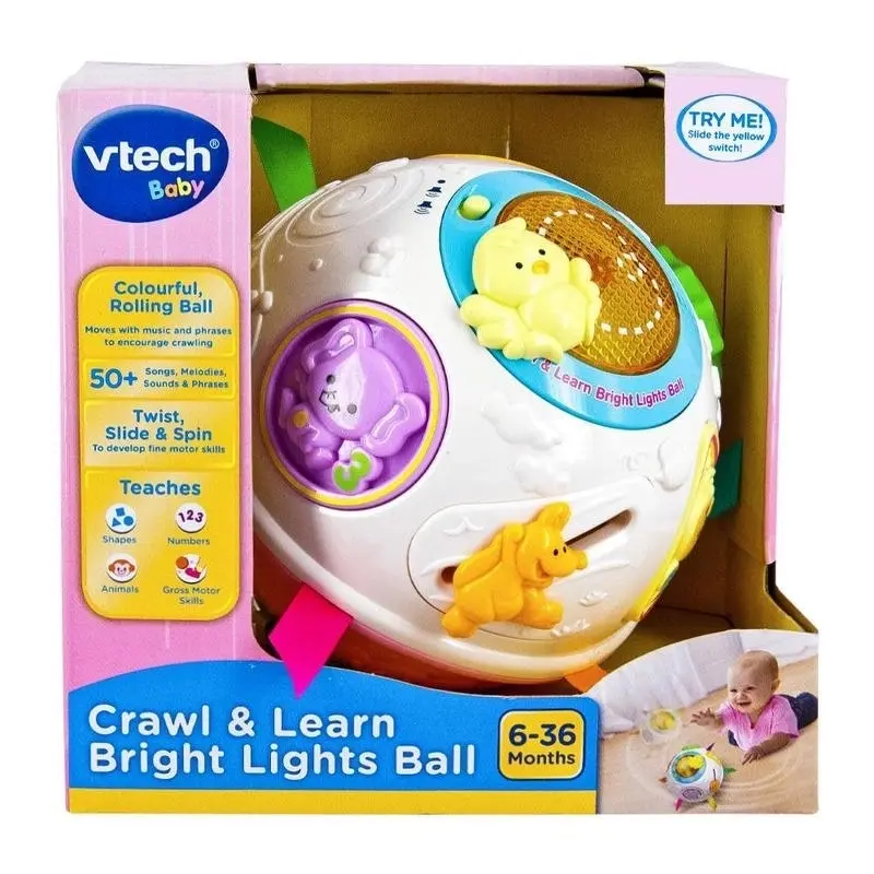 VTech Crawl & Learn Bright Lights Ball Pink