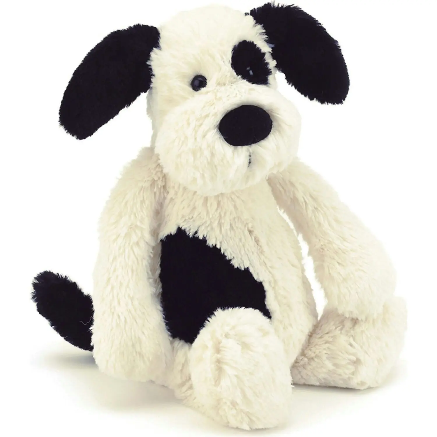 Jellycat - Bashful Black & Cream Puppy Medium 31x15x12cm