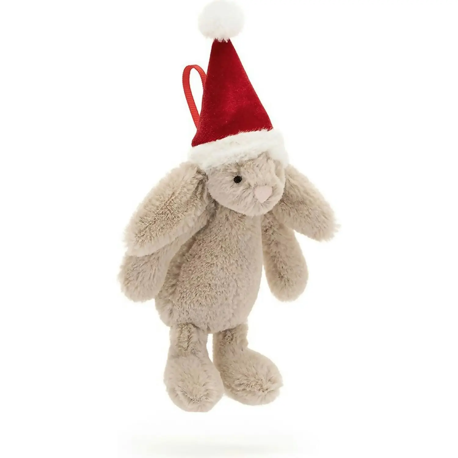 Jellycat - Bashful Christmas Bunny Decoration Beige Small 18x10x9cm