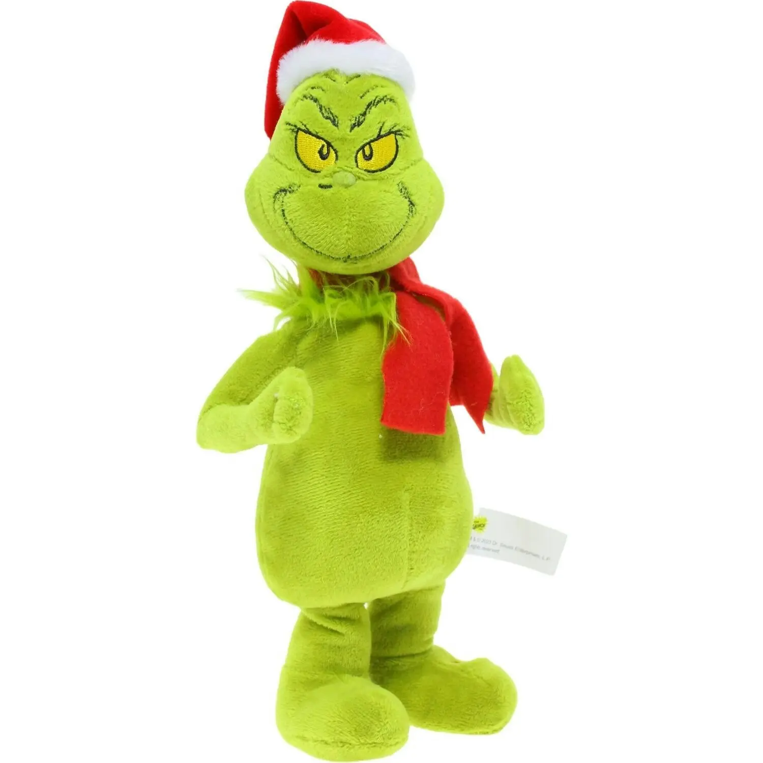 Cotton Candy - Xmas Dr. Seuss The Grinch Waddler With Scarf & Hat Animated Plush 27cm